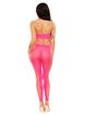 Fantasy Lingerie Neon Pink Bodystocking, Hot Pink, hi-res
