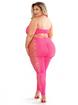 Fantasy Lingerie Glow Neon Pink Own The Night Bodystocking, Hot Pink, hi-res