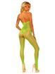 Fantasy Lingerie Neon Green Crotchless Fishnet Bodystocking, Green, hi-res