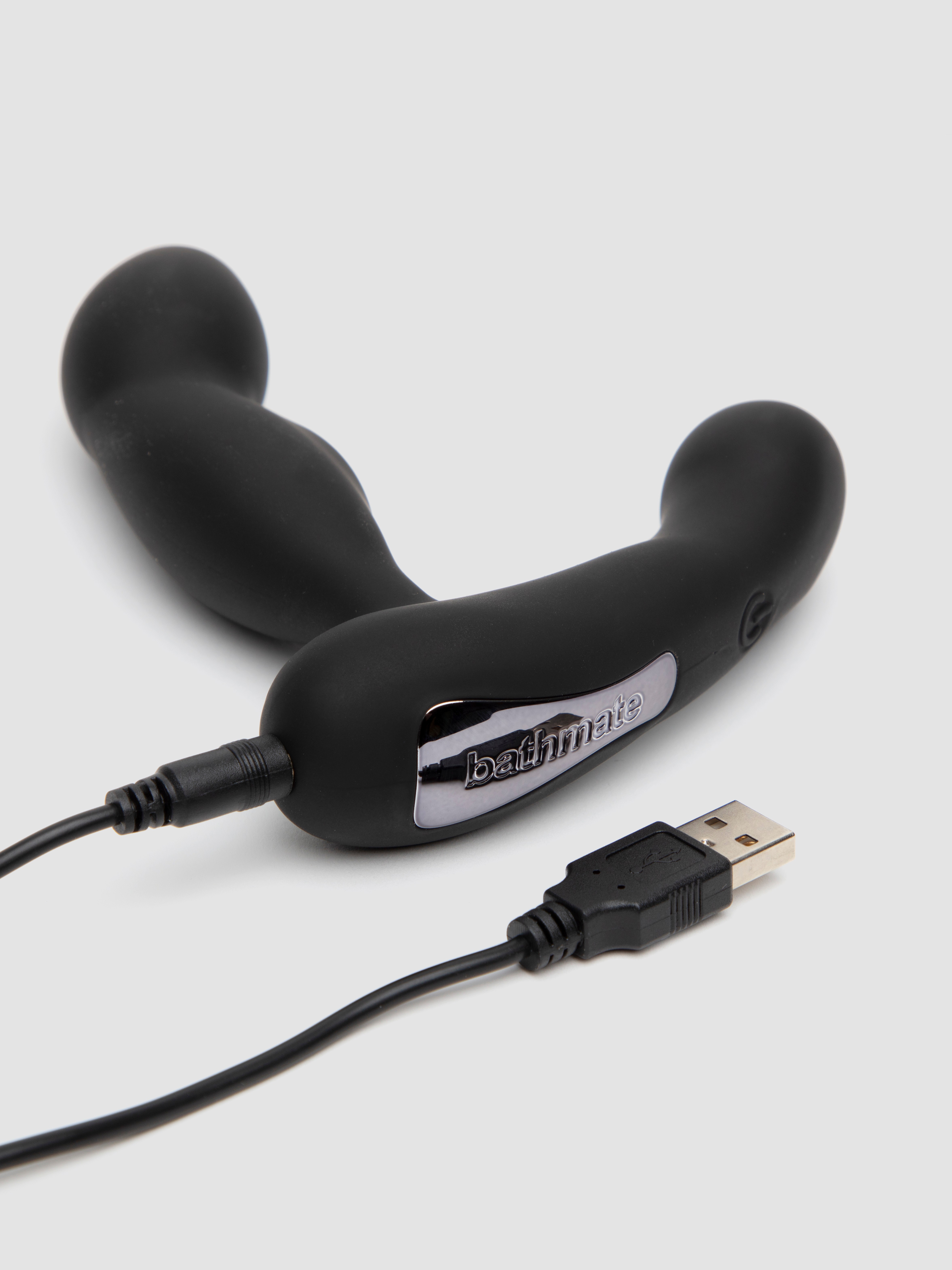 Bathmate PRO Extra Powerful Prostate and Perineum Silicone Massager, Black, hi-res