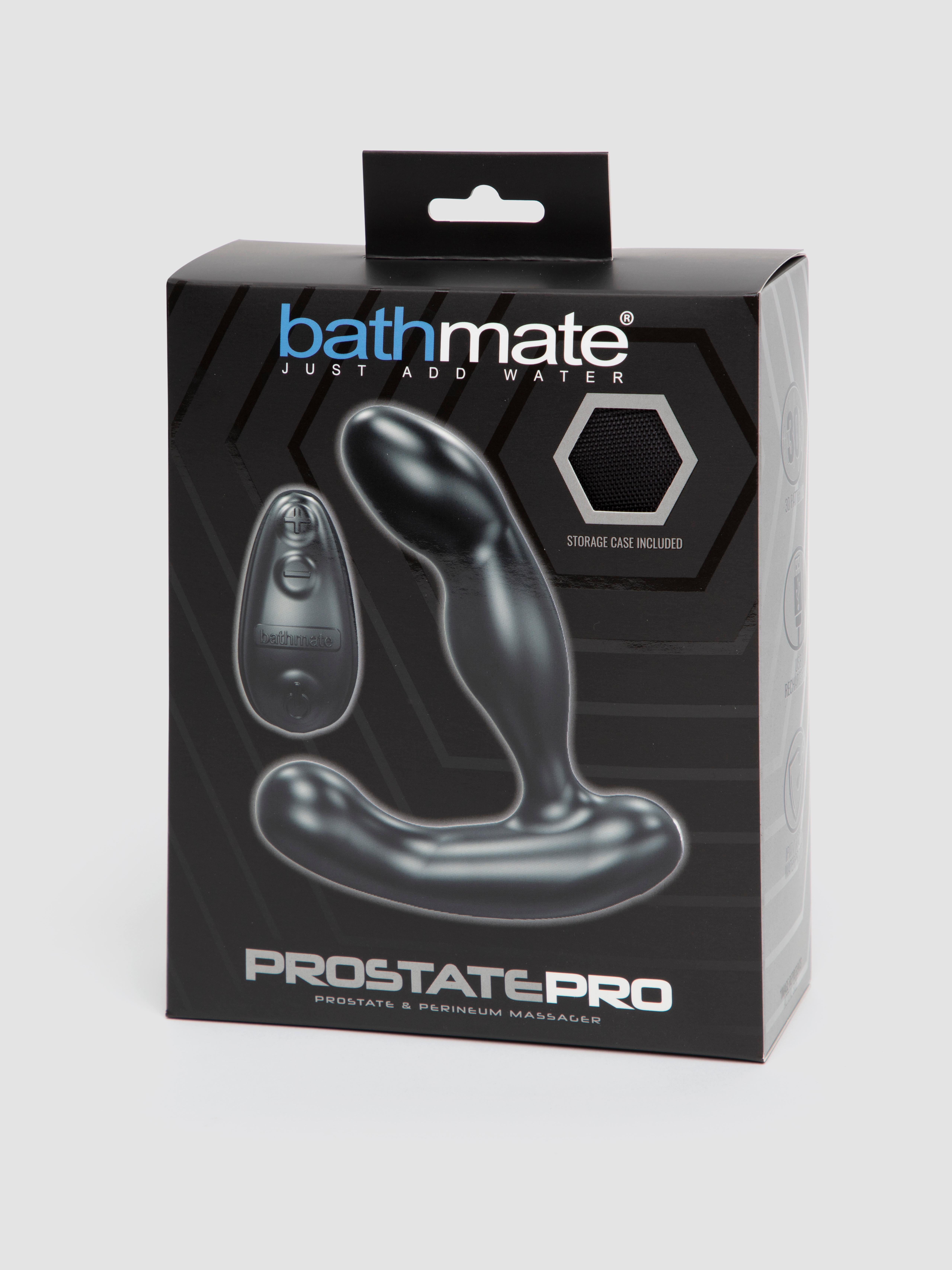 Bathmate PRO Extra Powerful Prostate and Perineum Silicone Massager, Black, hi-res