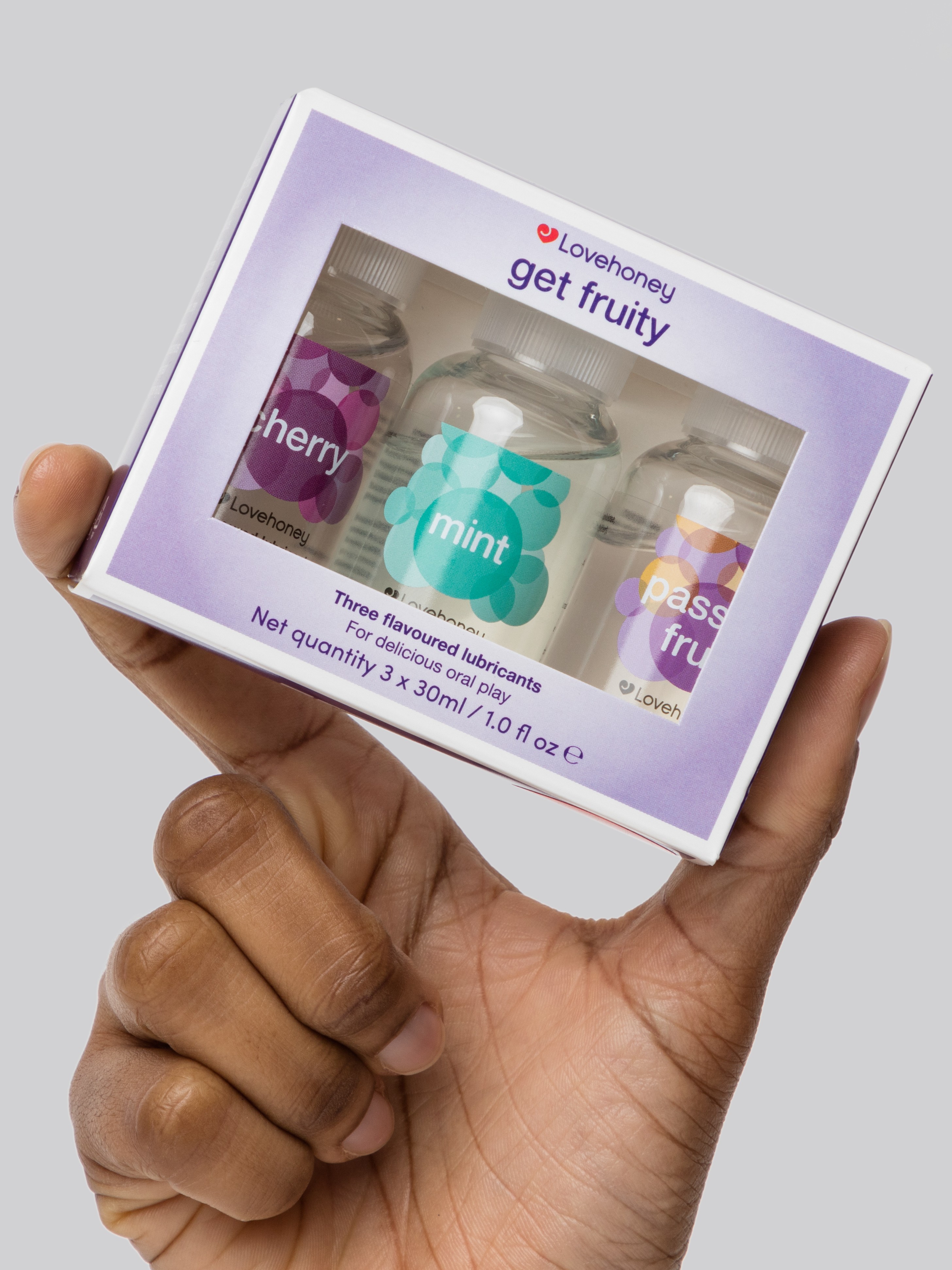 Lovehoney Get Fruity Lubricant Trio (3 x 30ml), , hi-res