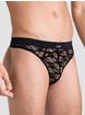 LHM Red Lace Thong, Black, hi-res