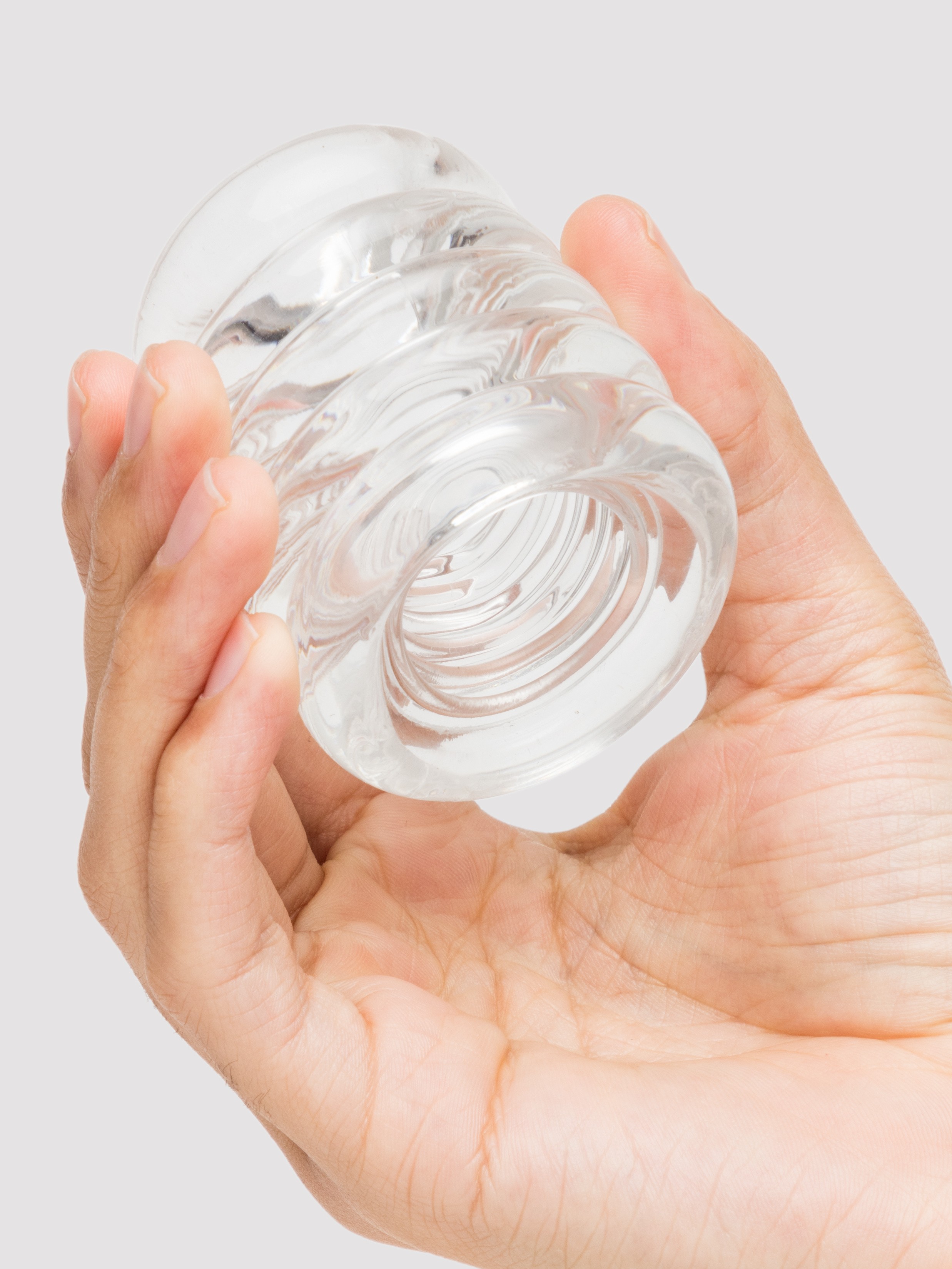 Lovehoney Boost Reversible Stroker, Clear, hi-res