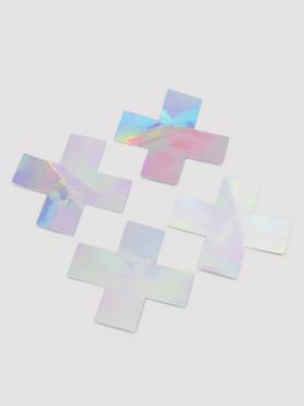 Cache-tétons en forme de croix iridescents, Peekaboos 
