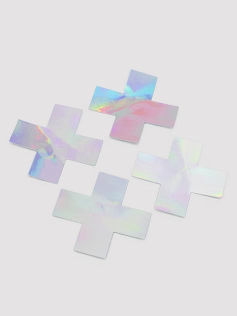 Cache-tétons en forme de croix iridescents, Peekaboos , , hi-res