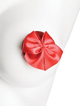 Coquette Red Satin Bow Nipple Pasties
