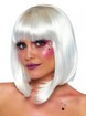 Leg Avenue Blonde Short Natural Wig with Fringe, Blonde, hi-res