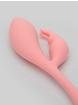 Elle Flexible Rechargeable Liquid Silicone Bunny Vibrator, Pink, hi-res