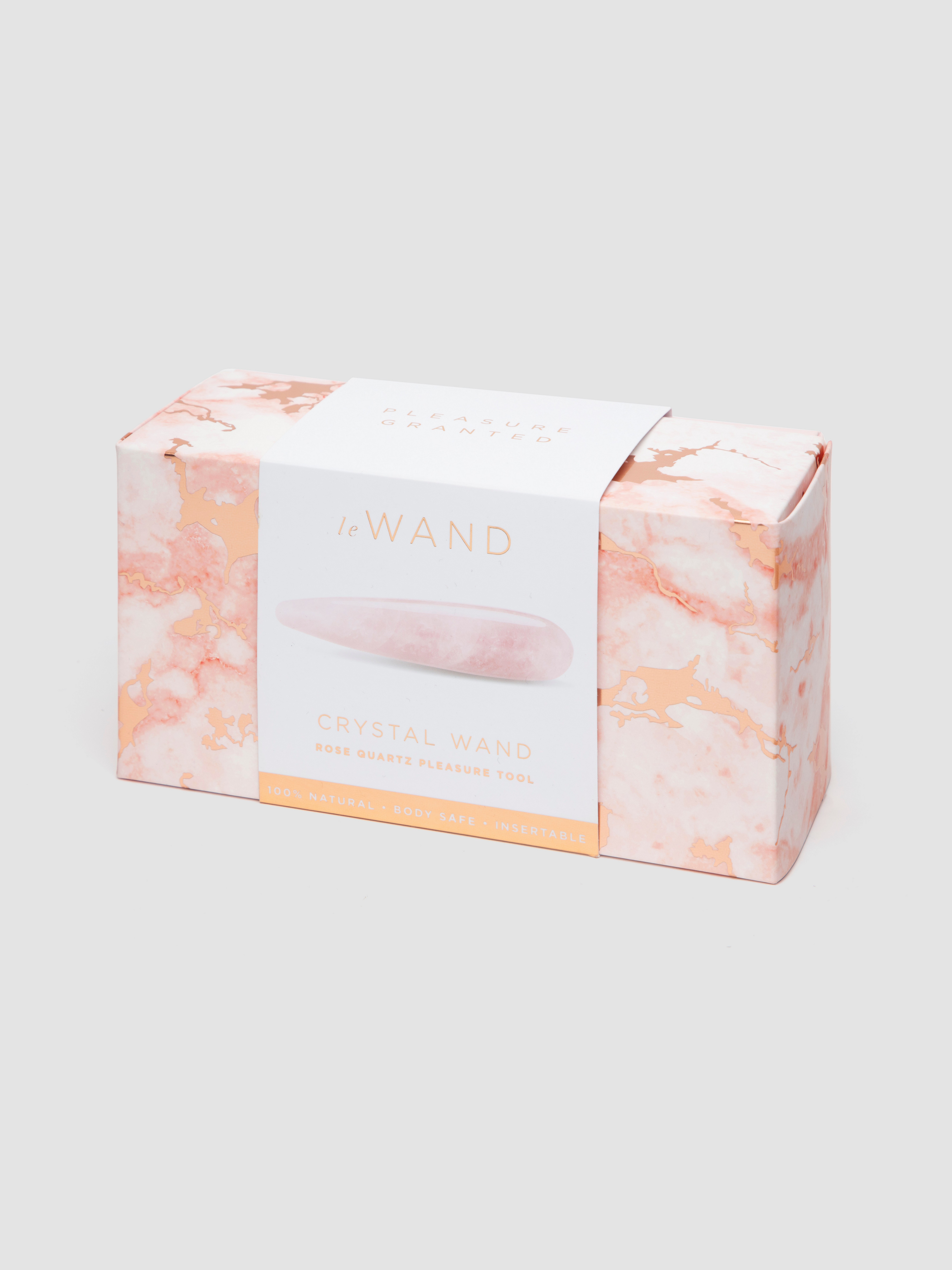 Le Wand Rose Quartz Crystal Dildo Set, Pink, hi-res