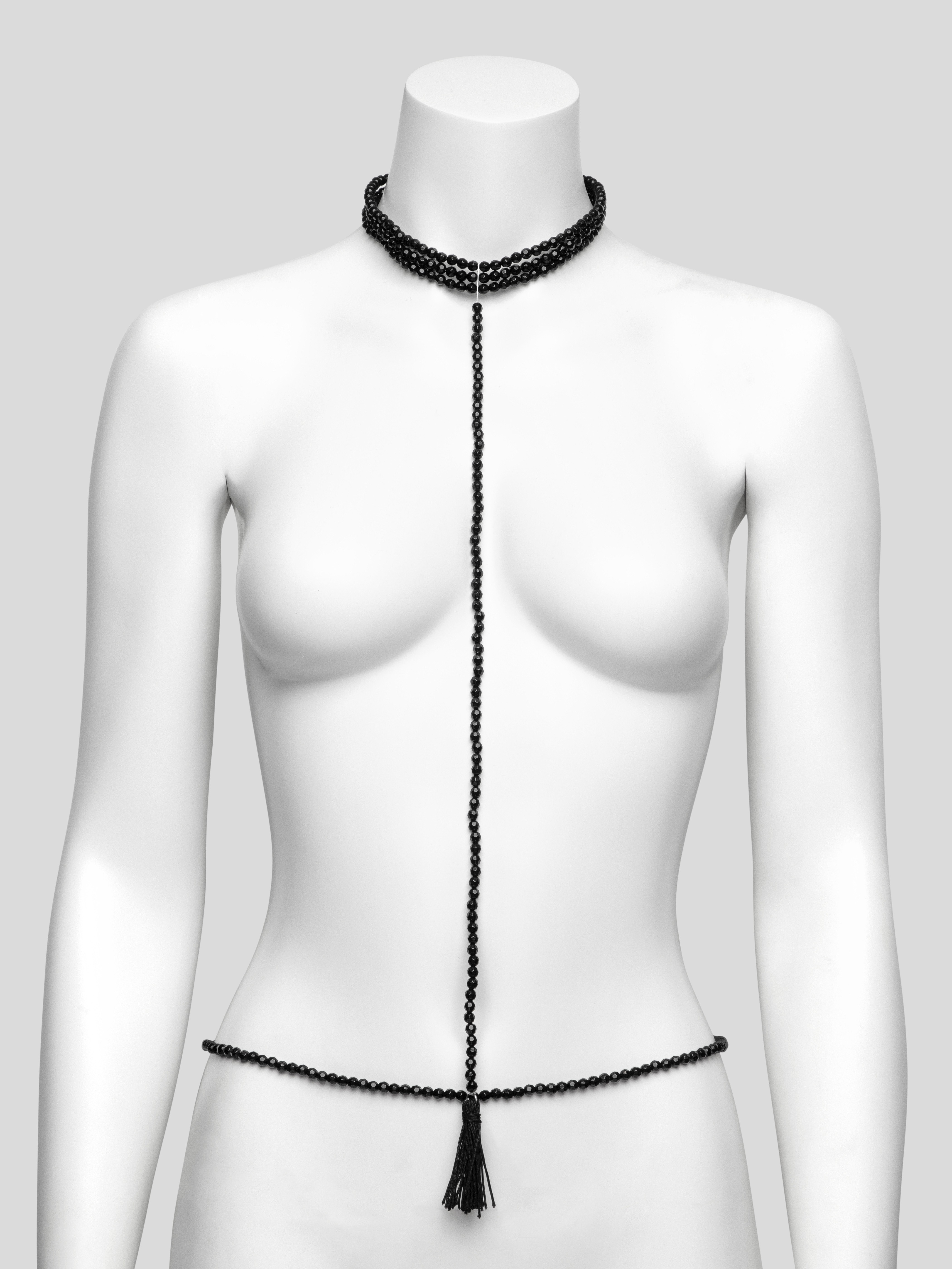 Cottelli Black Pearl Body Chain, Black, hi-res