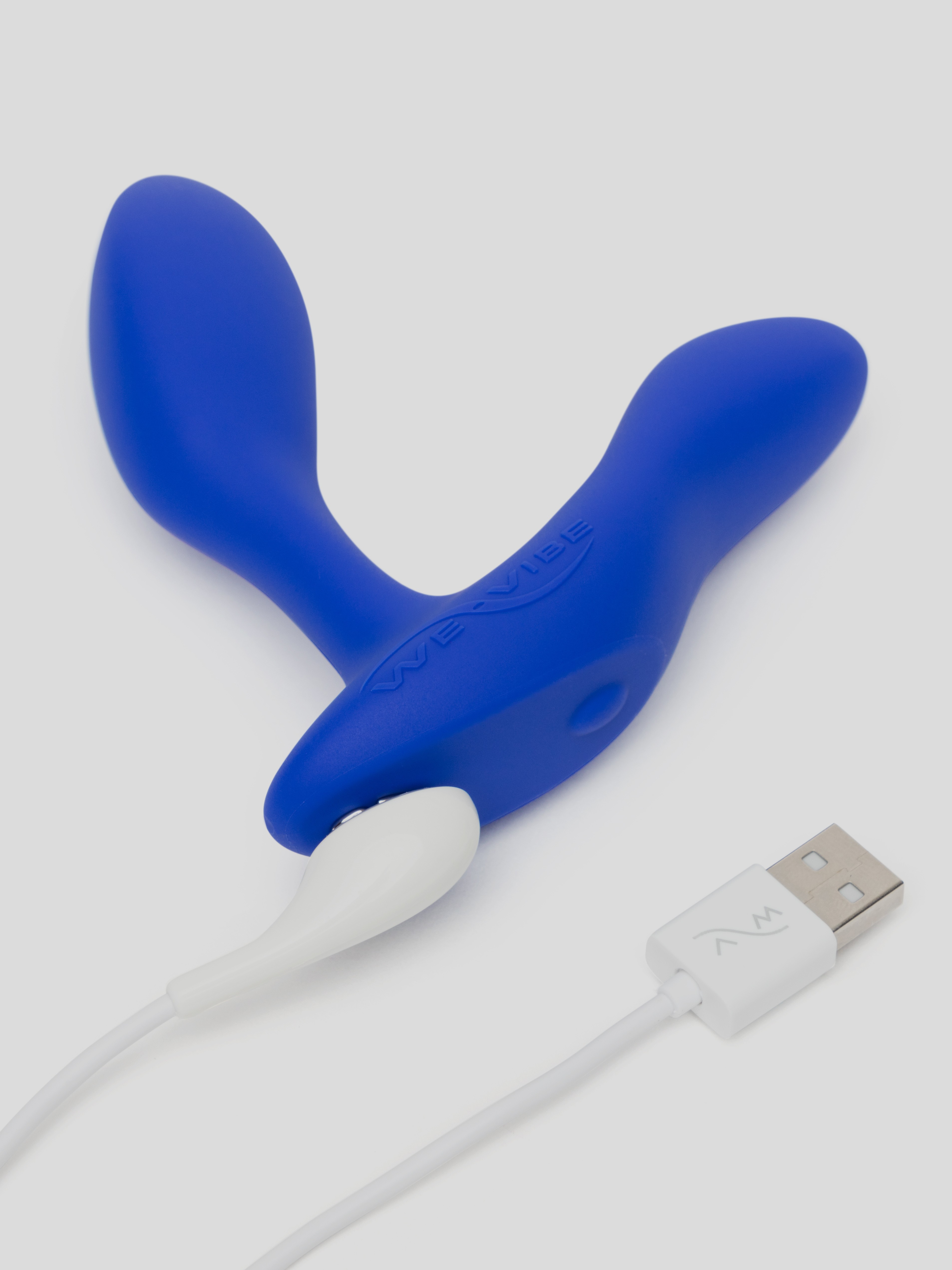 We-Vibe Vector+ App and Remote Controlled Rechargeable Prostate Massager, Blue, hi-res