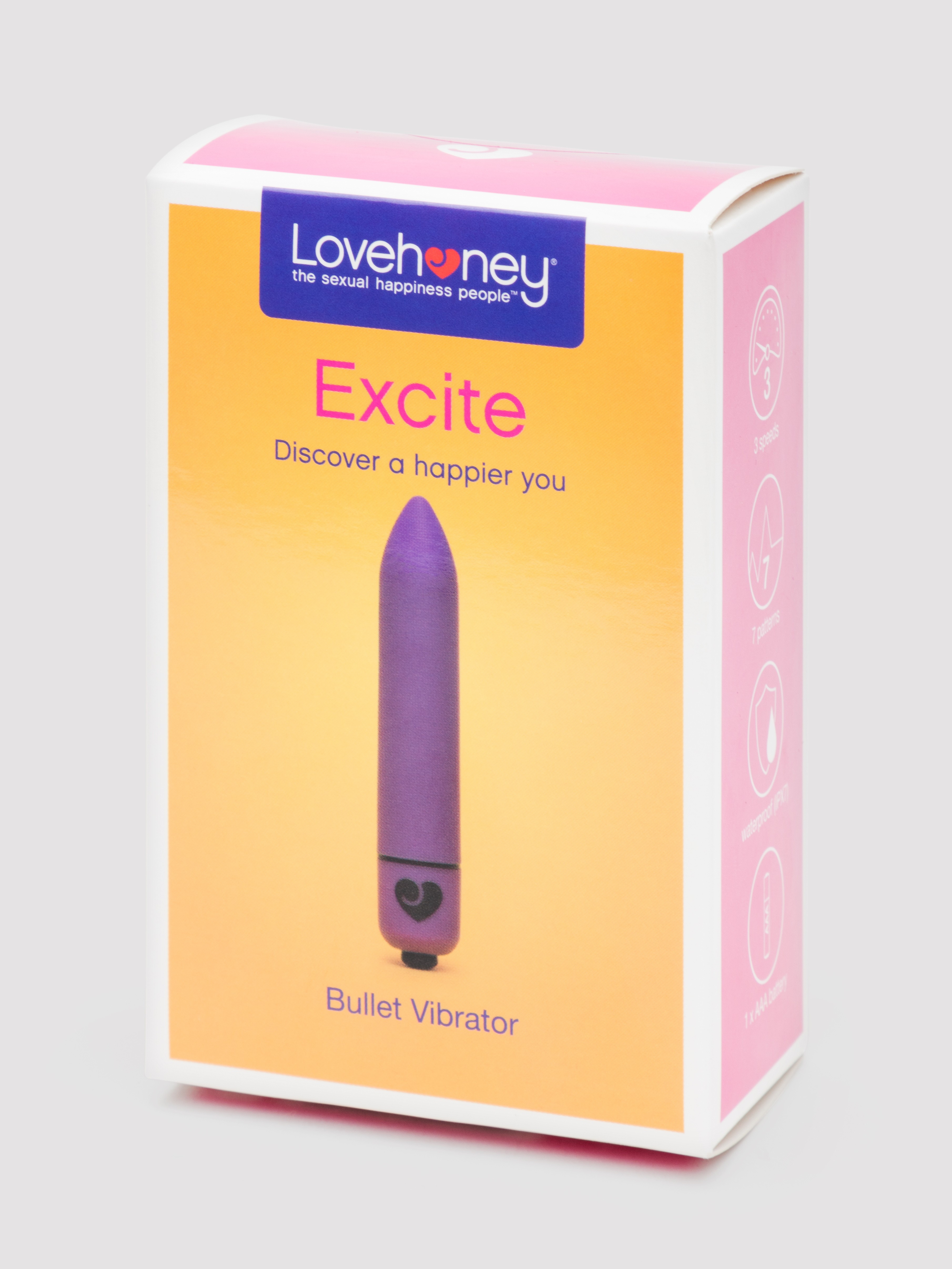 Lovehoney Excite 10 Function Bullet Vibrator, Purple, hi-res