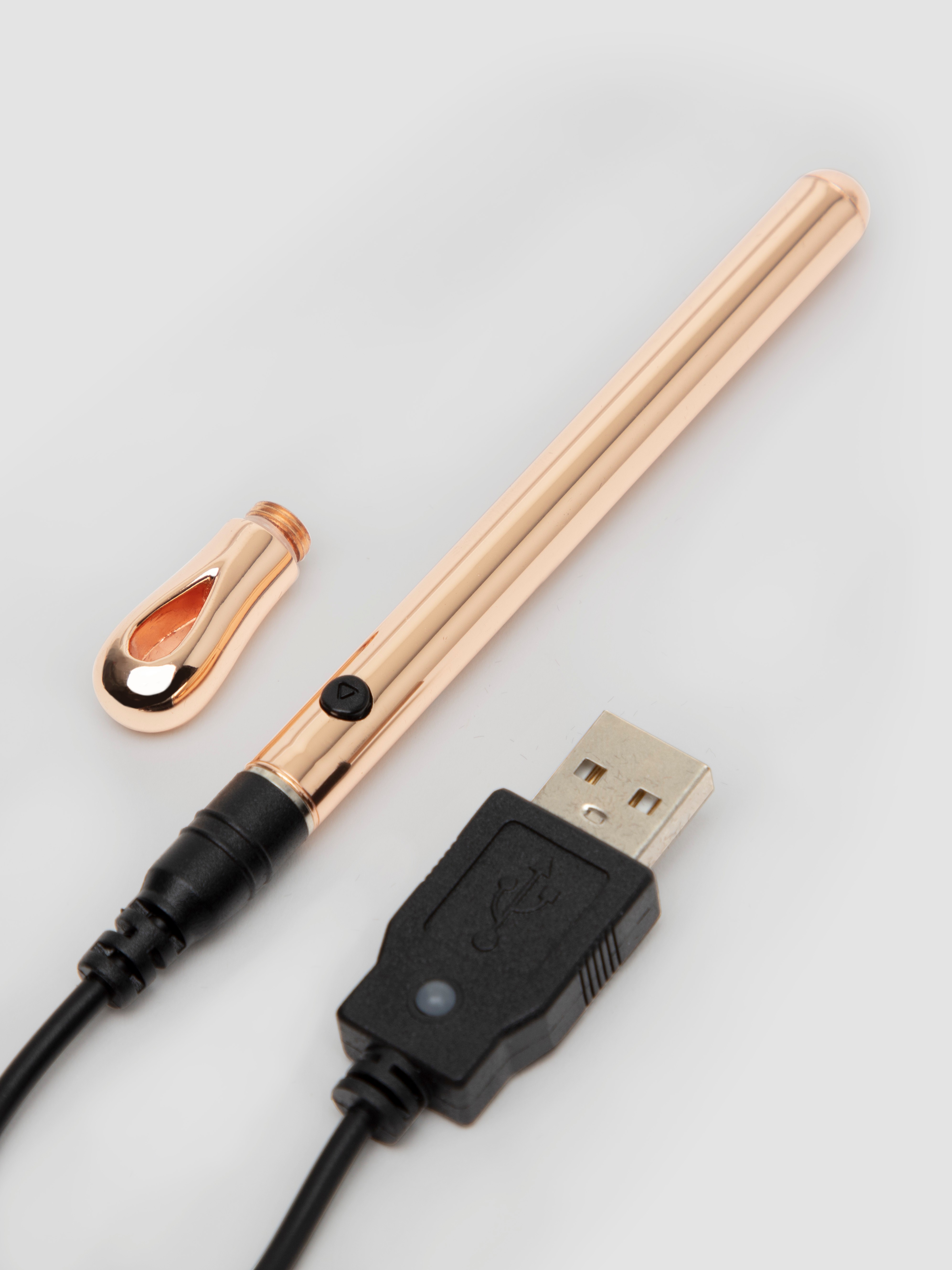 Lovehoney Dare Discreet Necklace Vibrator, Gold, hi-res