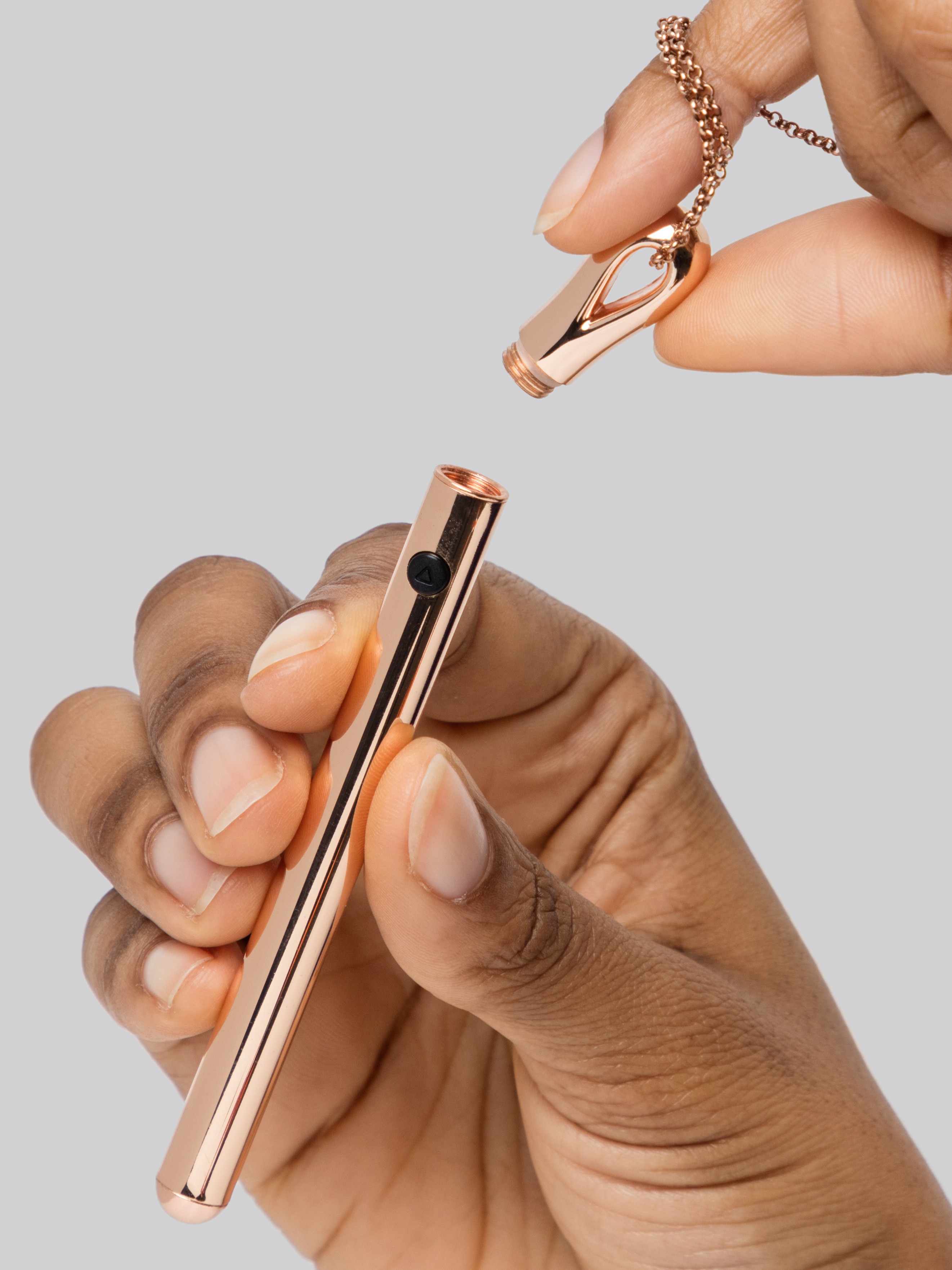 Lovehoney Dare Discreet Necklace Vibrator, Gold, hi-res