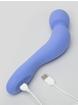 Dame Com Rechargeable Quiet Silicone Wand Massager , Blue, hi-res