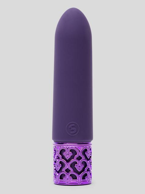 Royal Gems Imperial Rechargeable Silicone Bullet Vibrator, Purple, hi-res