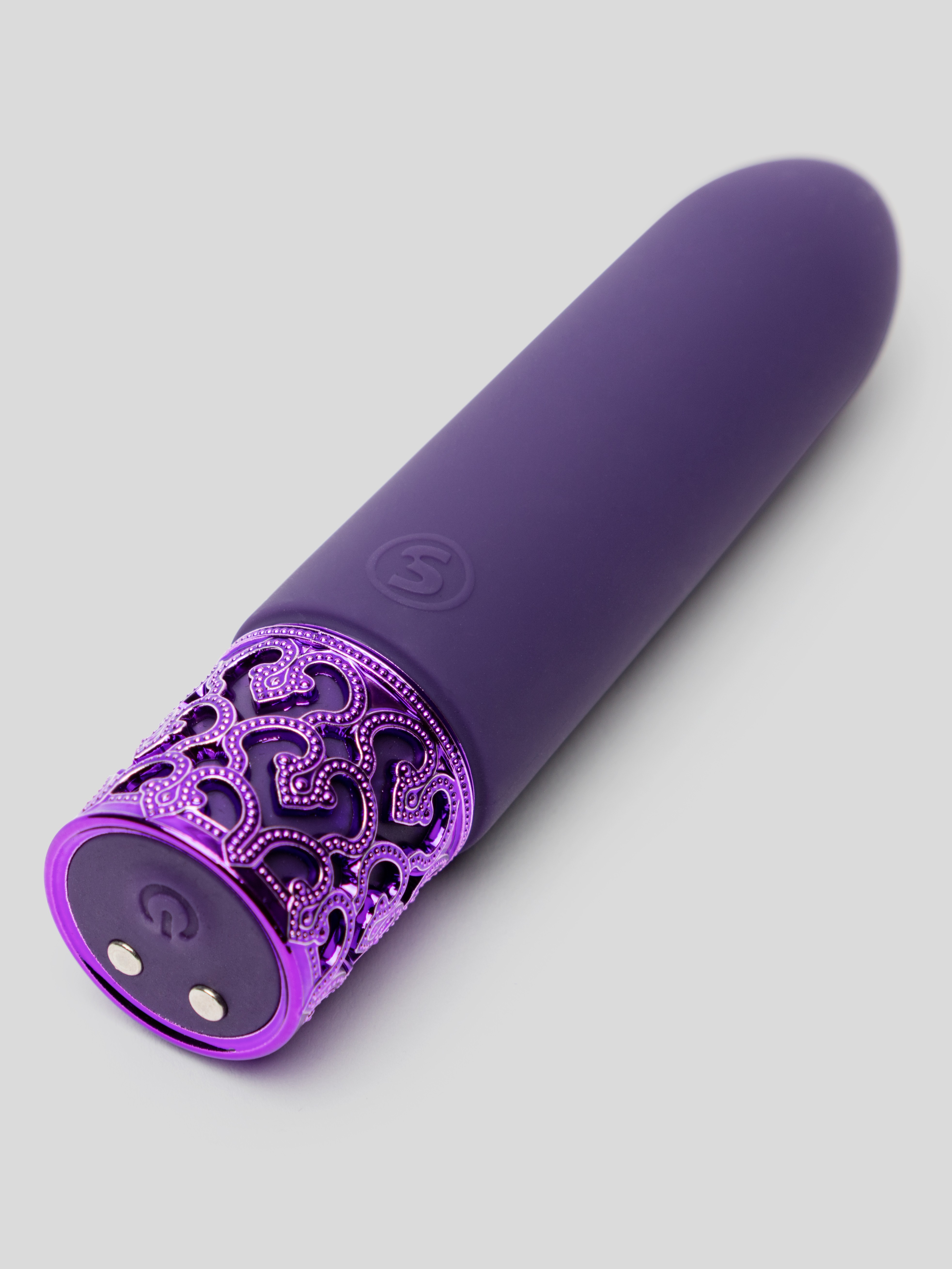 Royal Gems Imperial Rechargeable Silicone Bullet Vibrator, Purple, hi-res