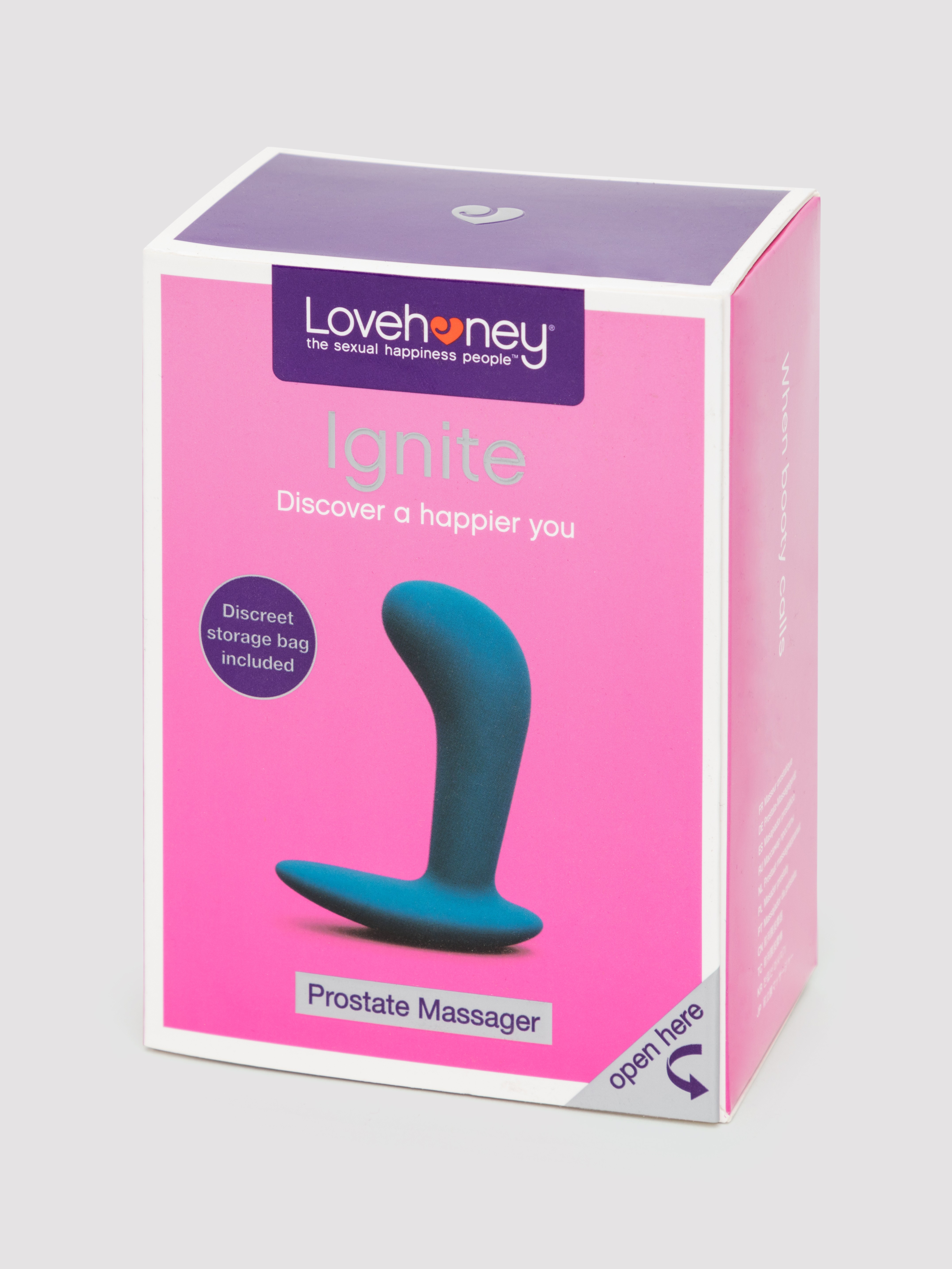 Lovehoney Ignite Silicone Prostate Massager, Blue, hi-res