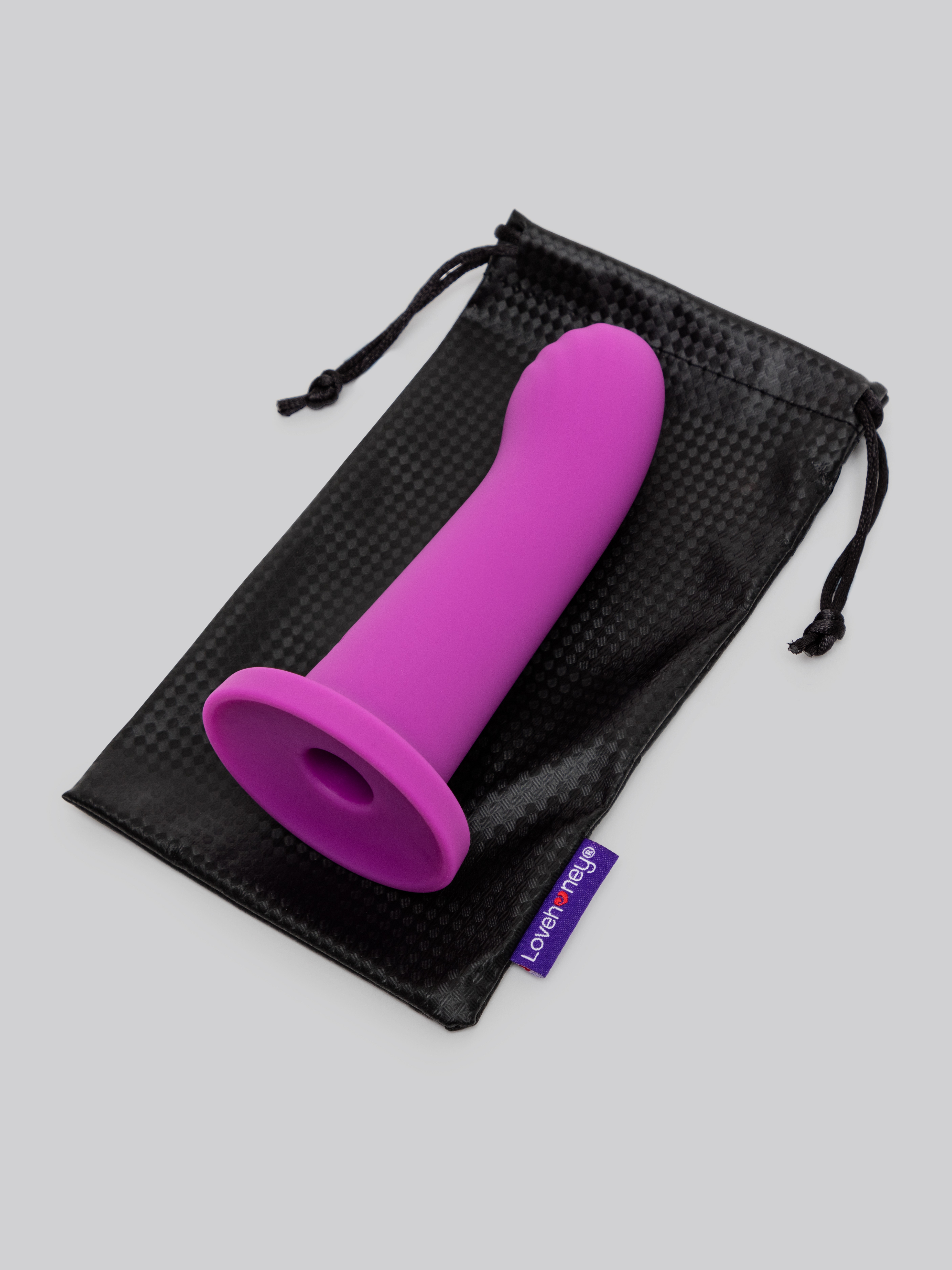 Lovehoney Ignite Silicone Non-Realistic Suction Cup Mini Dildo 4.5 Inch, Purple, hi-res