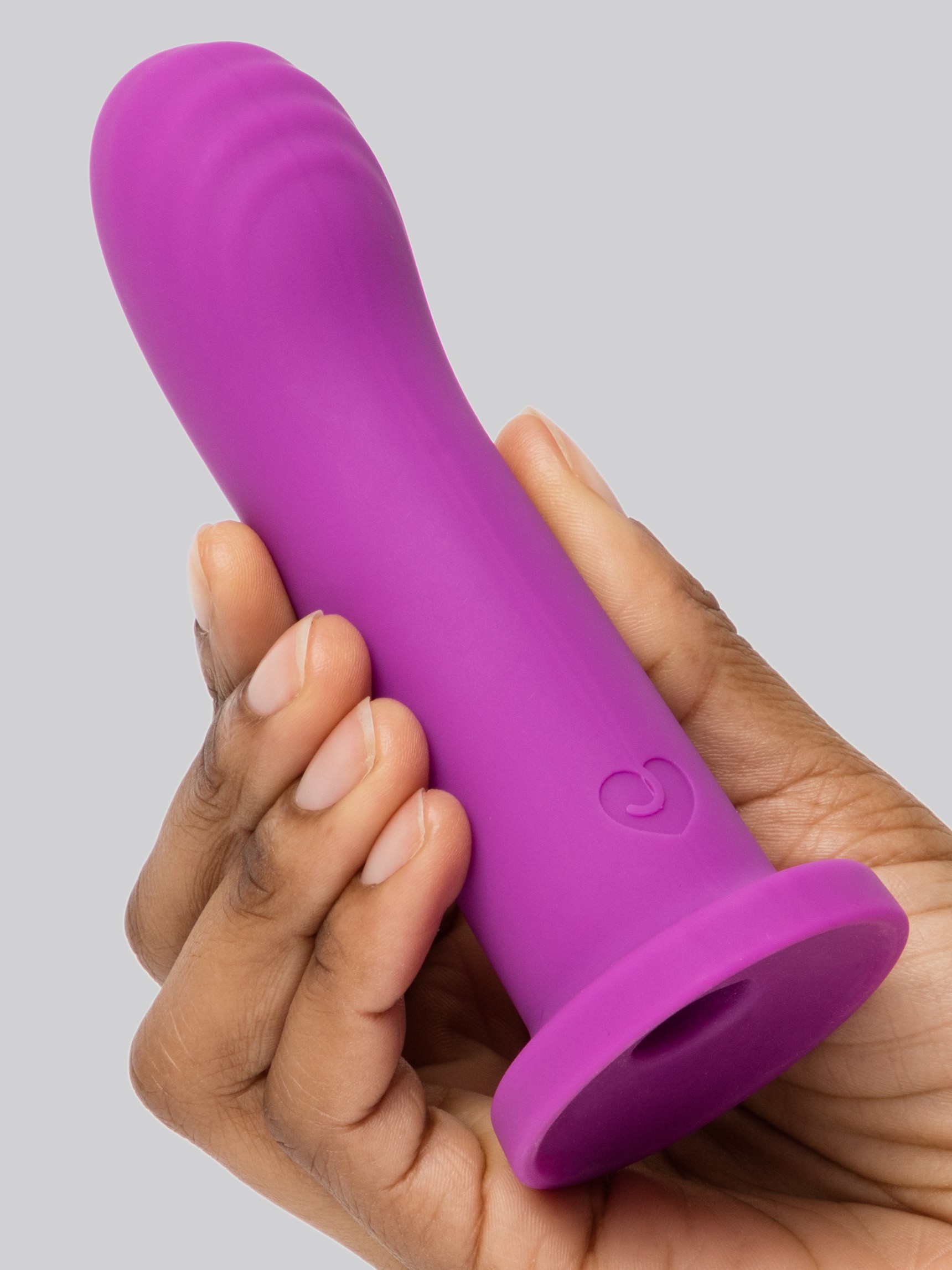 Lovehoney Ignite Silicone Non-Realistic Suction Cup Mini Dildo 4.5 Inch, Purple, hi-res