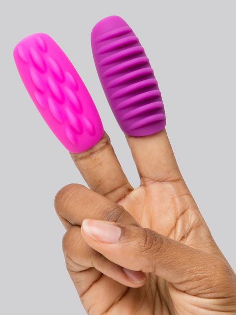 Lovehoney Ignite Silicone Textured Finger Stimulators , Pink, hi-res