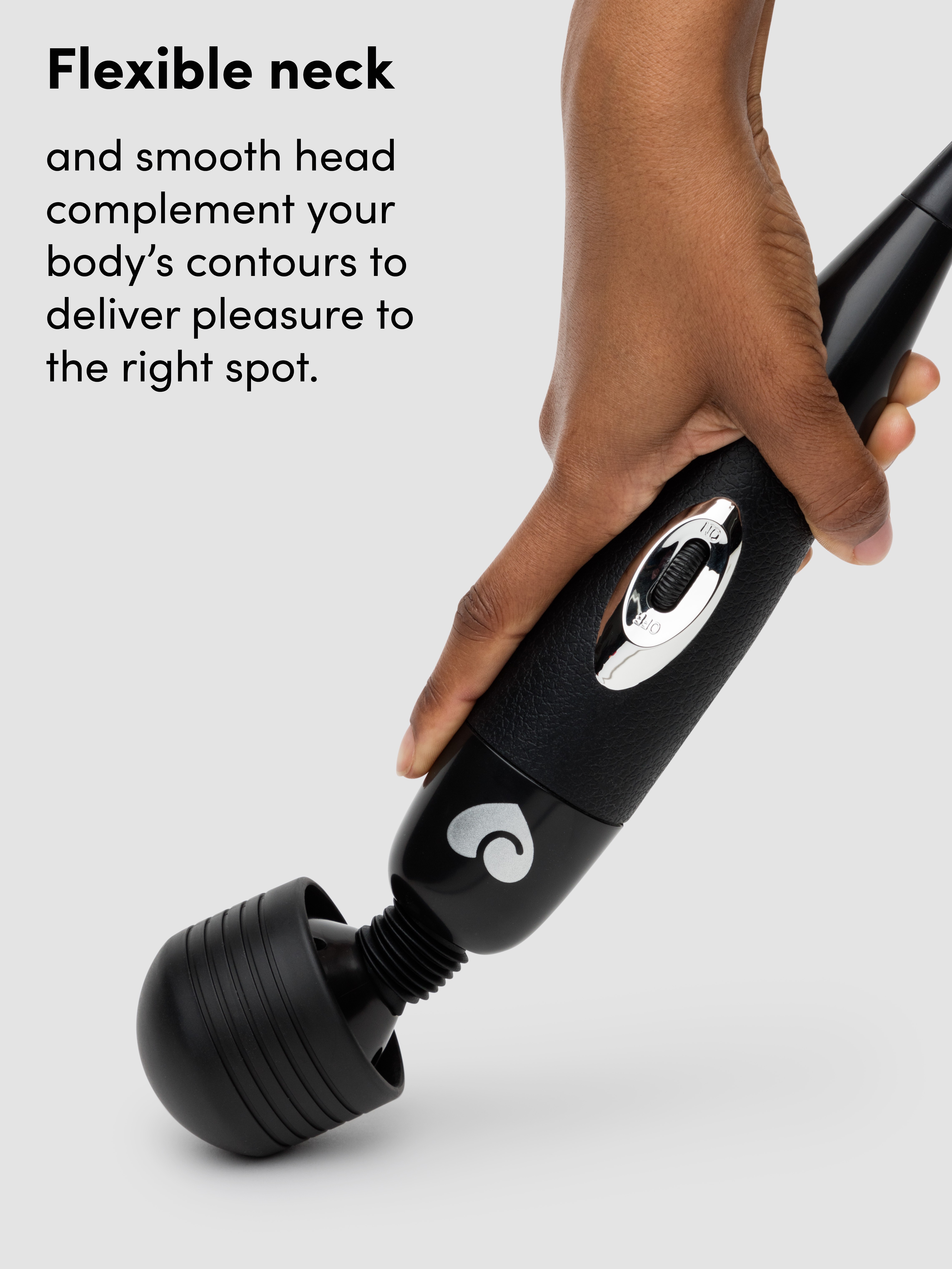 Lovehoney Extra Powerful Multispeed Mains Powered Magic Wand Vibrator, Black, hi-res