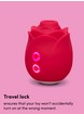 Lovehoney mon ami Pleasure Air Rose Clitoral Suction Stimulator, Red, hi-res