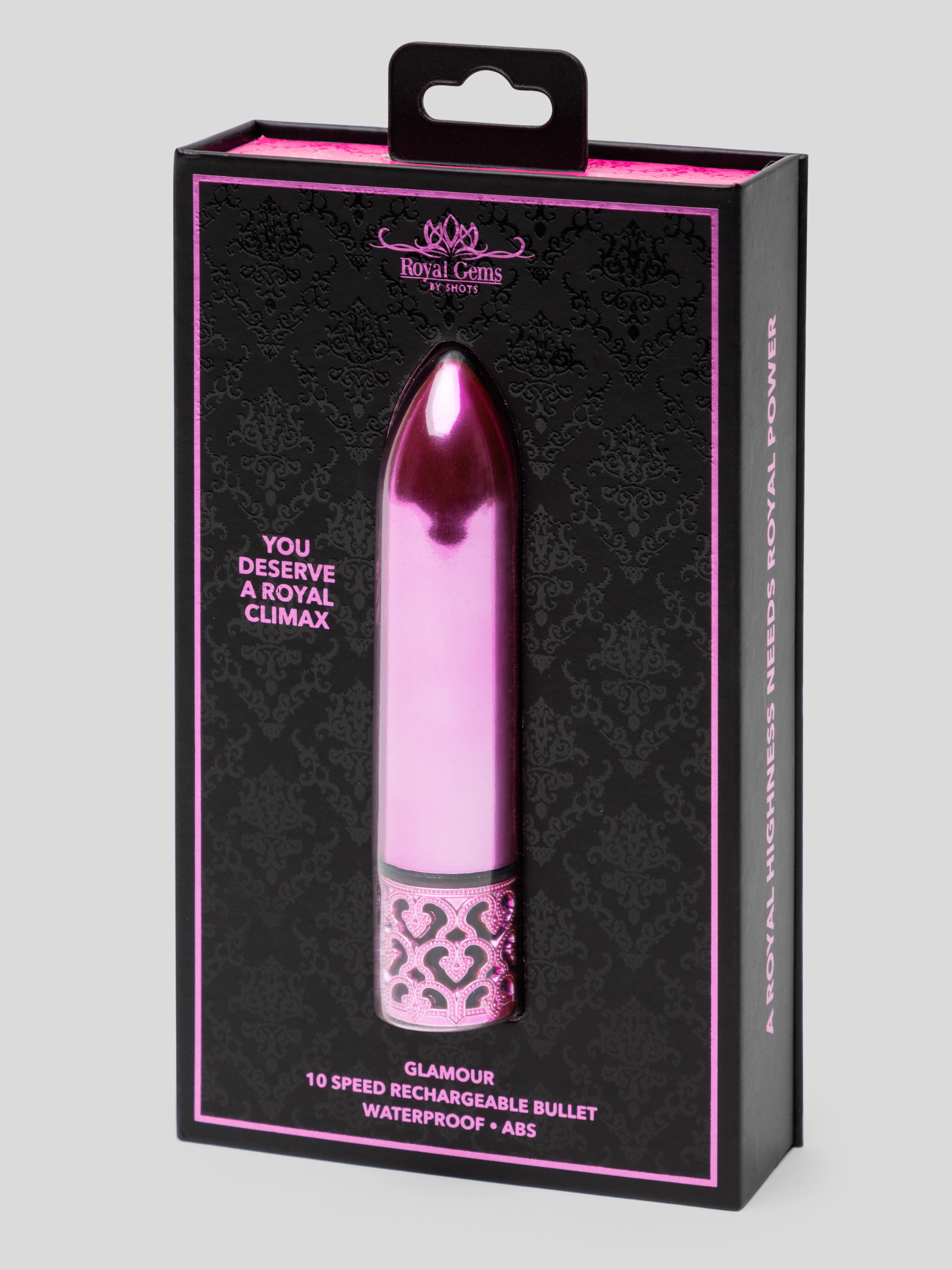 Royal Gems Glamour Rechargeable Bullet Vibrator , Pink, hi-res