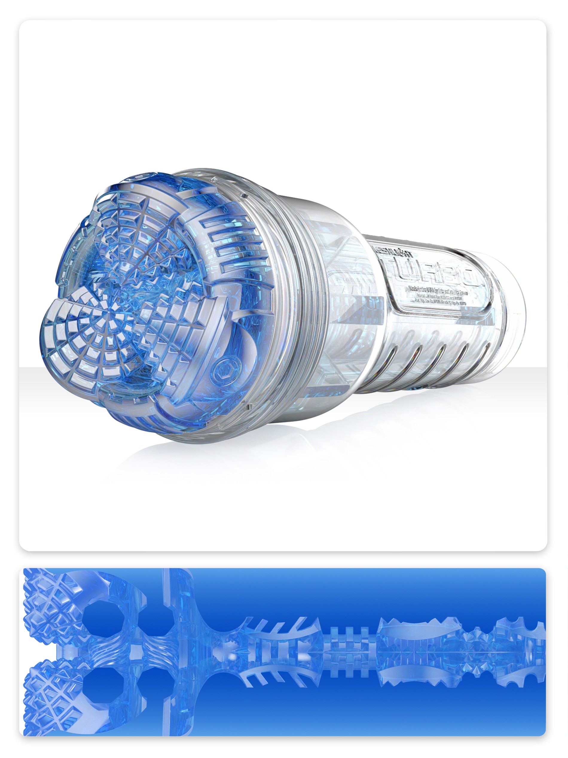 Fleshlight Turbo Core Blow Job Masturbator, Blue, hi-res