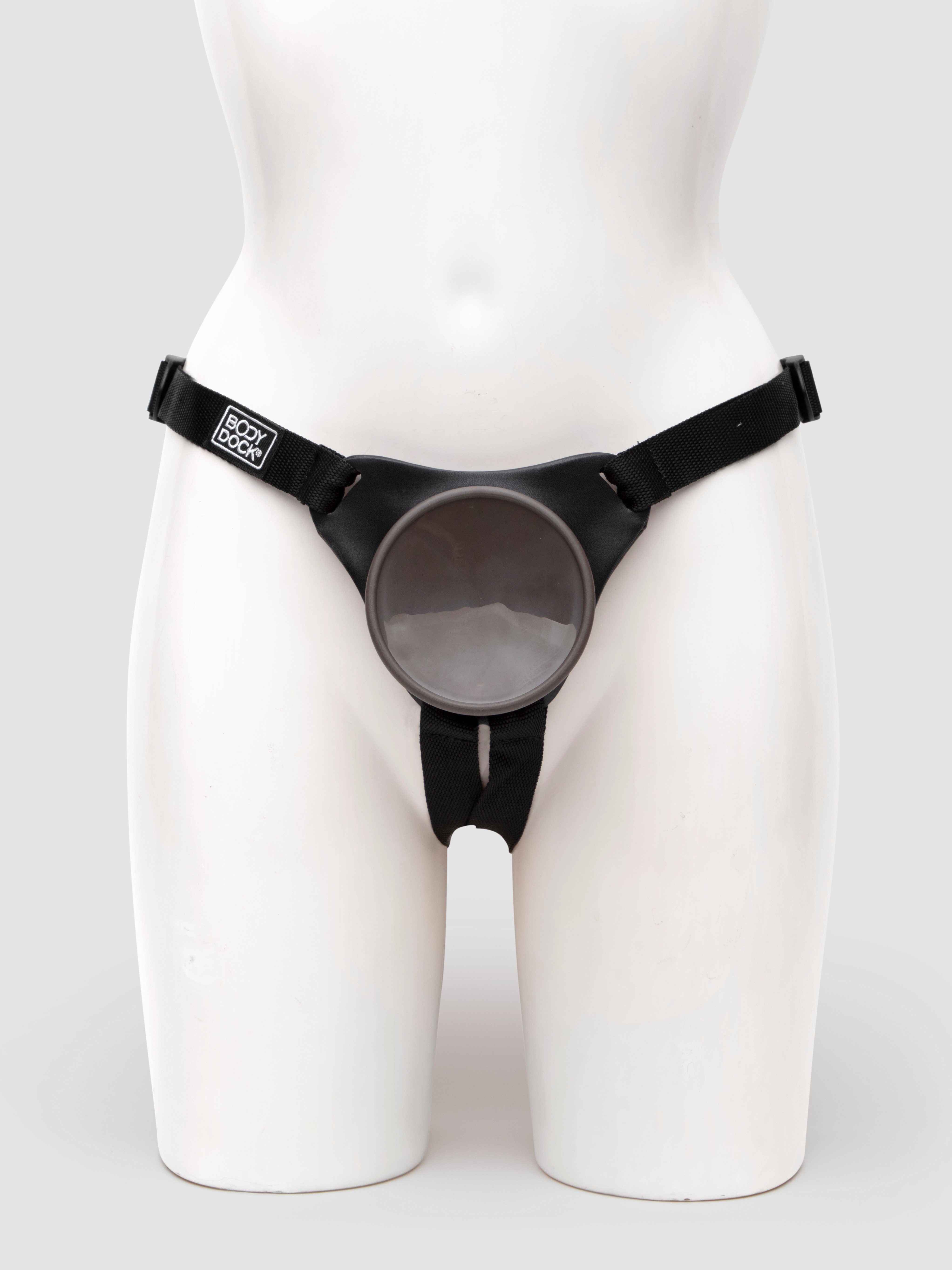 King Cock Elite Body Dock Suction Cup Strap-On Harness, Black, hi-res