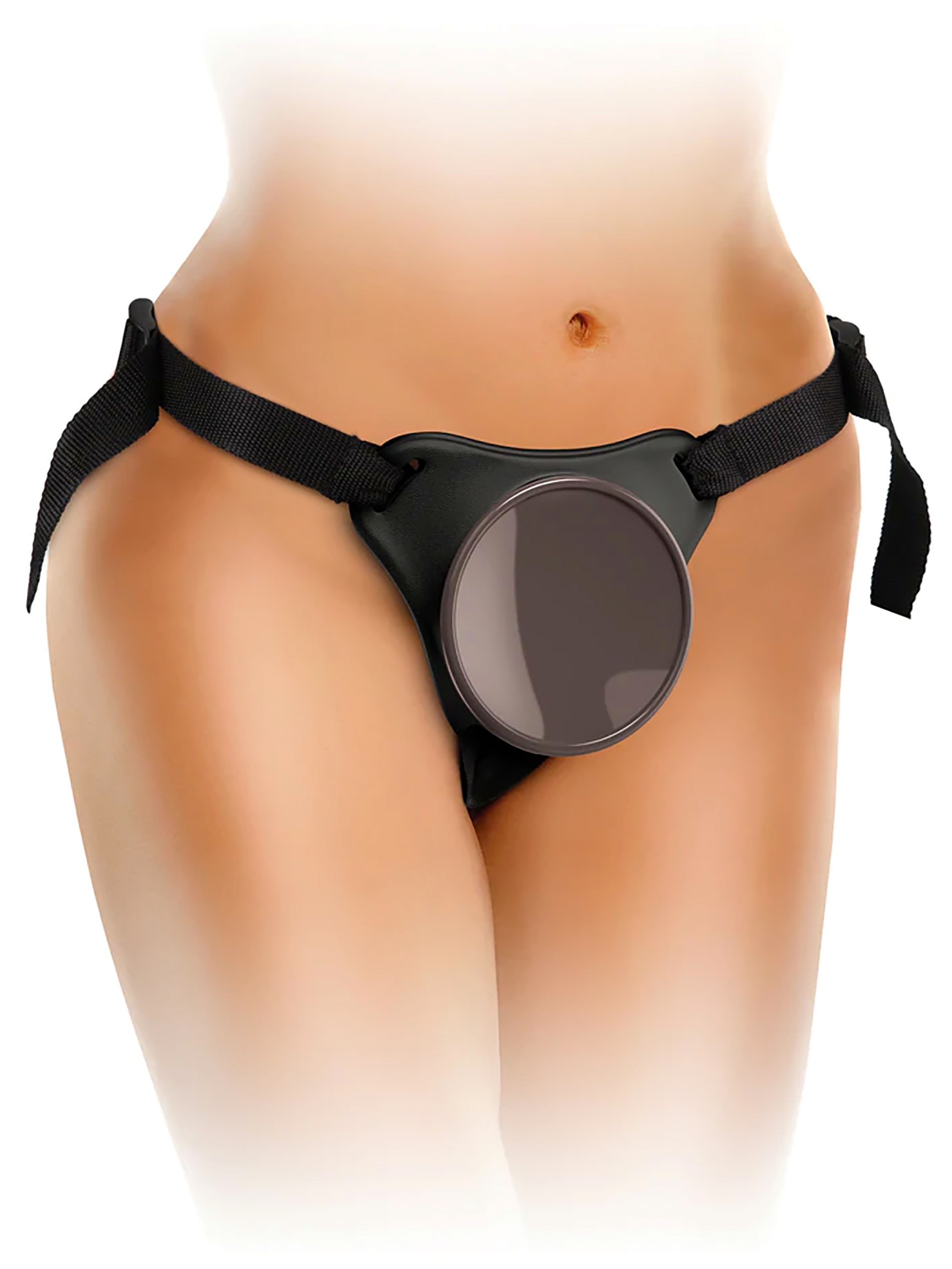 King Cock Elite Body Dock Suction Cup Strap-On Harness, Black, hi-res