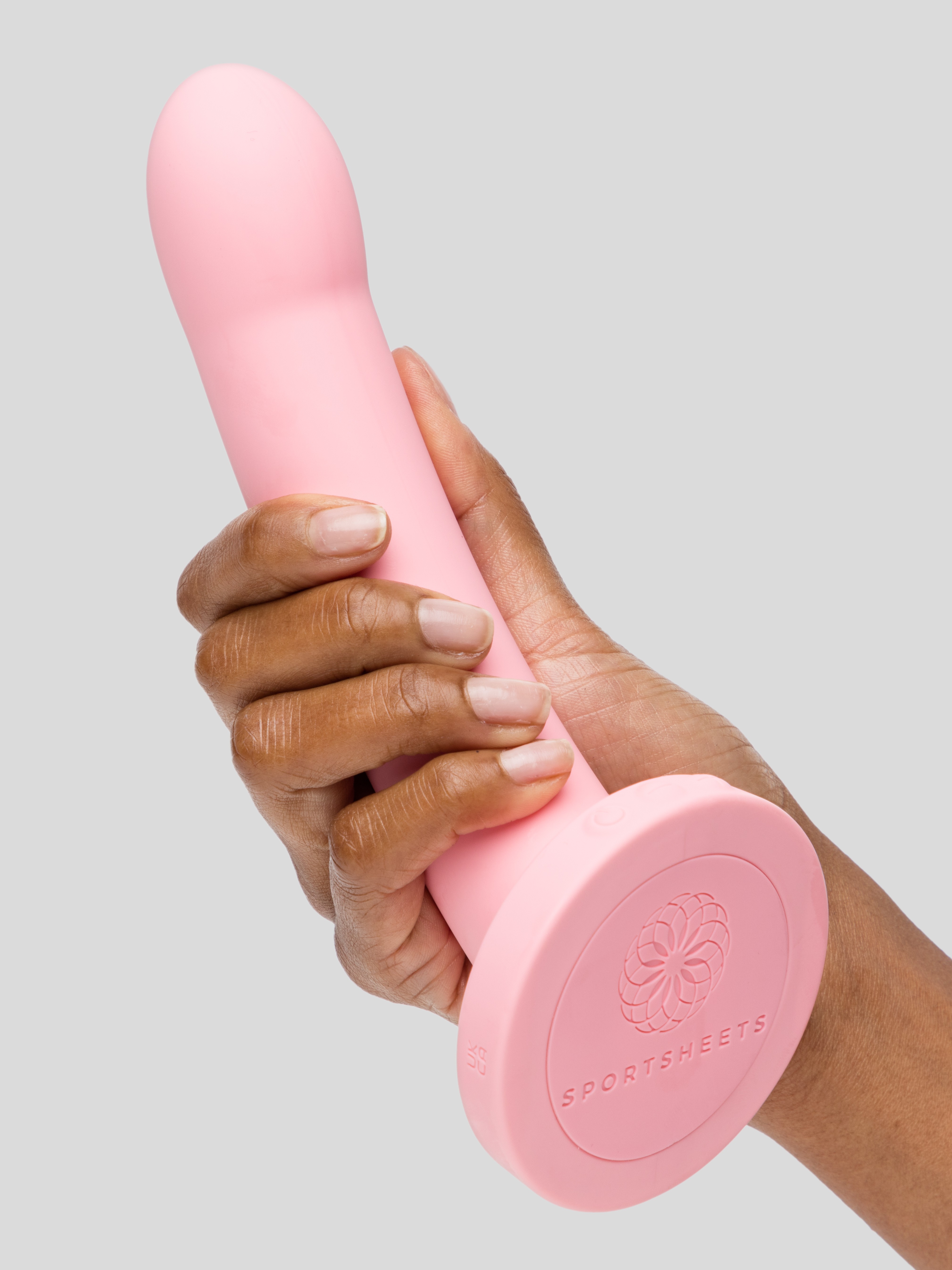Sportsheets Daze Vibrating Rechargeable Non-Realistic Silicone Dildo, Pink, hi-res