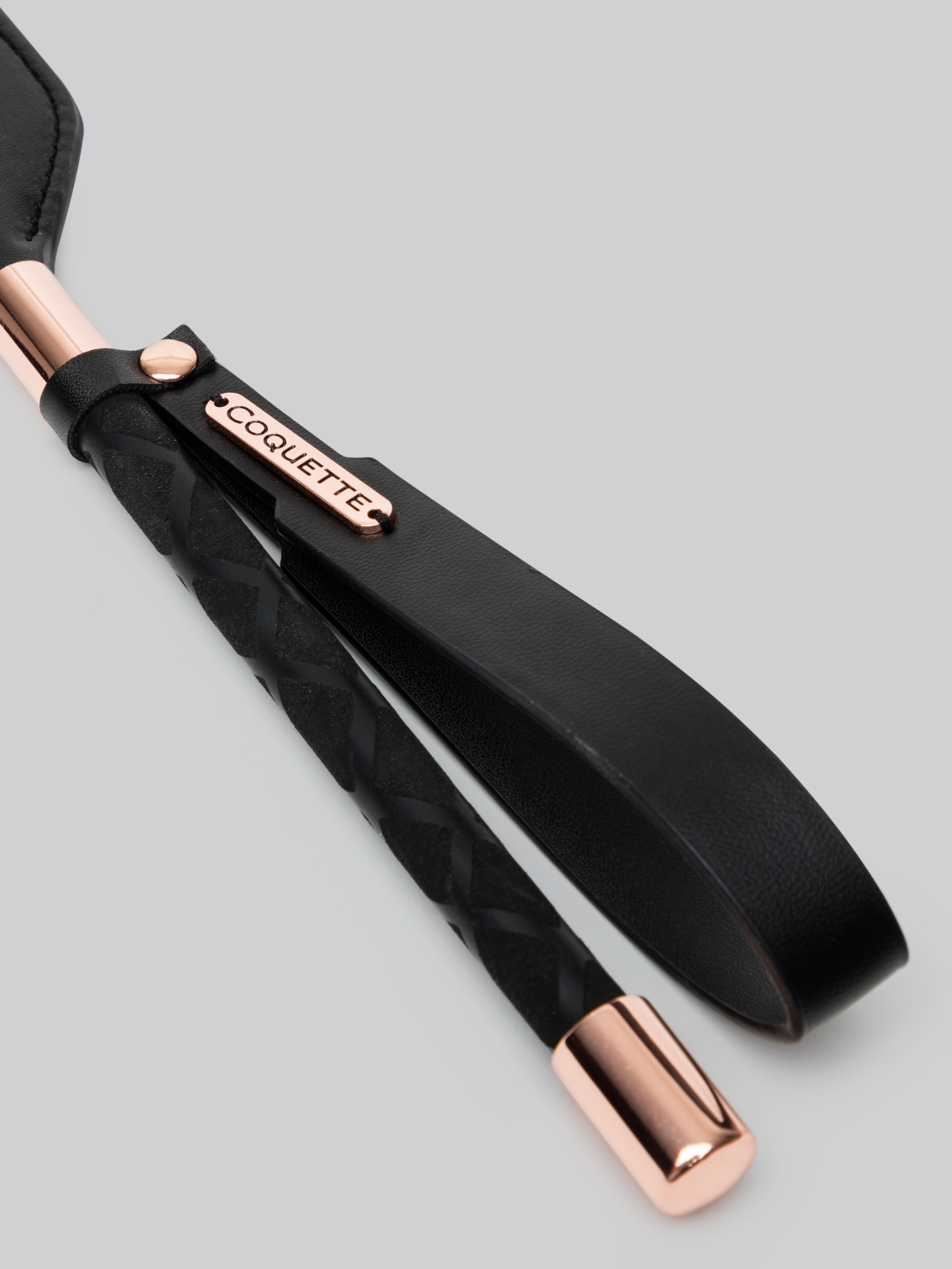 Coquette Premium Faux Leather Spanking Paddle, Black, hi-res