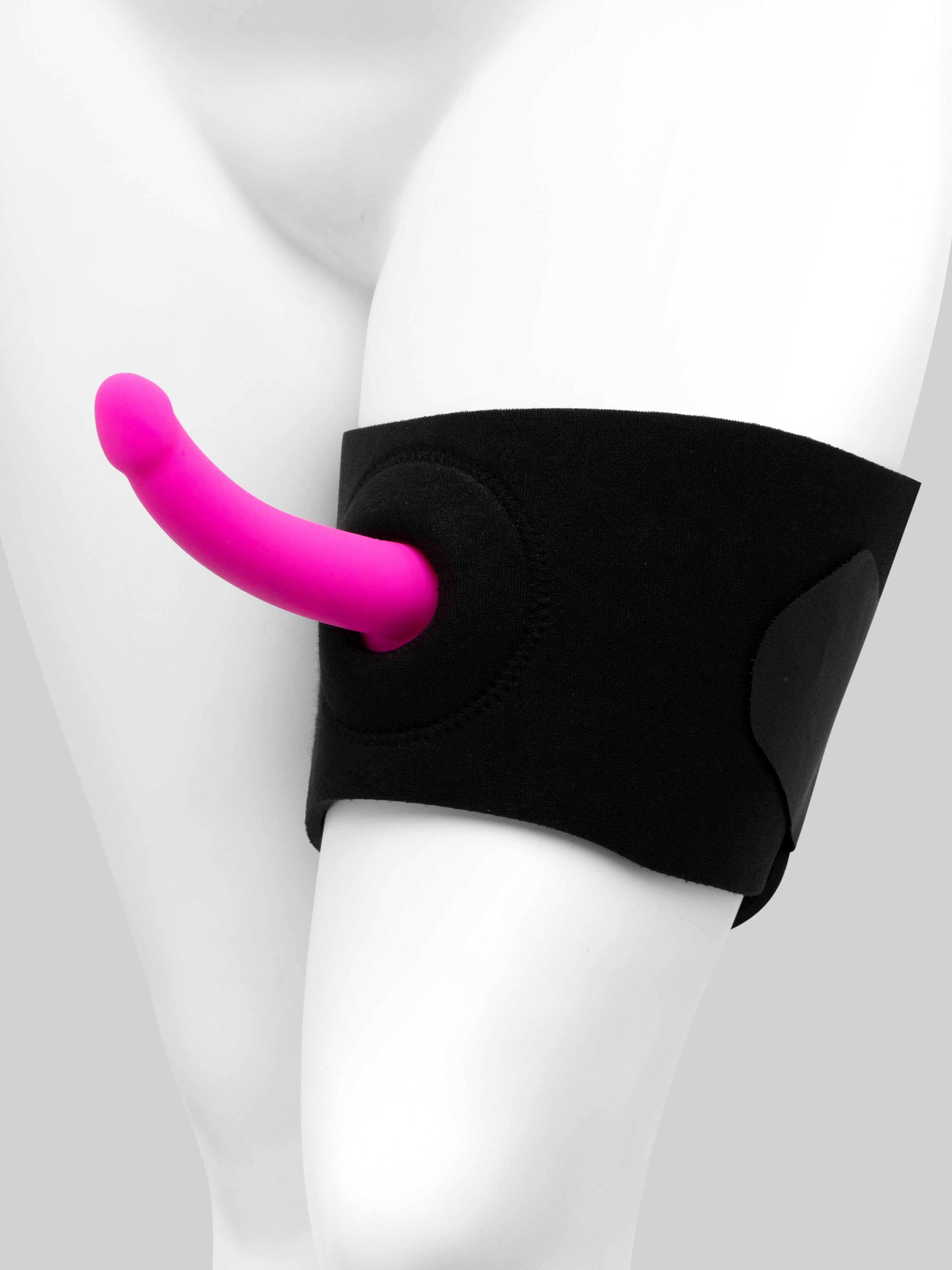 Sportsheets Ultra Plus Size Thigh Strap-On, Black, hi-res