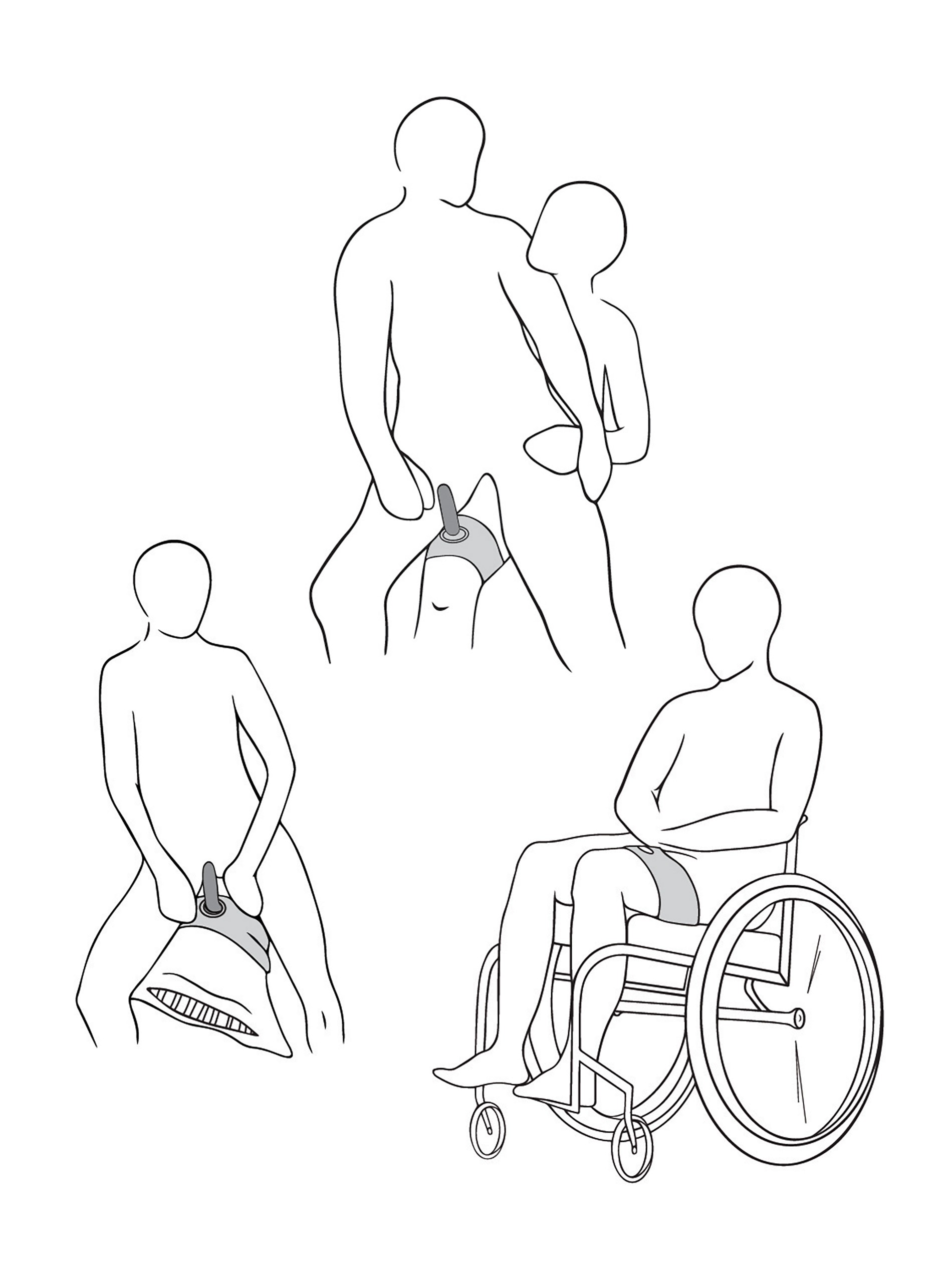 Sportsheets Ultra Plus Size Thigh Strap-On, Black, hi-res