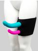 Sportsheets Dual Penetration Thigh Strap-On Harness, Black, hi-res
