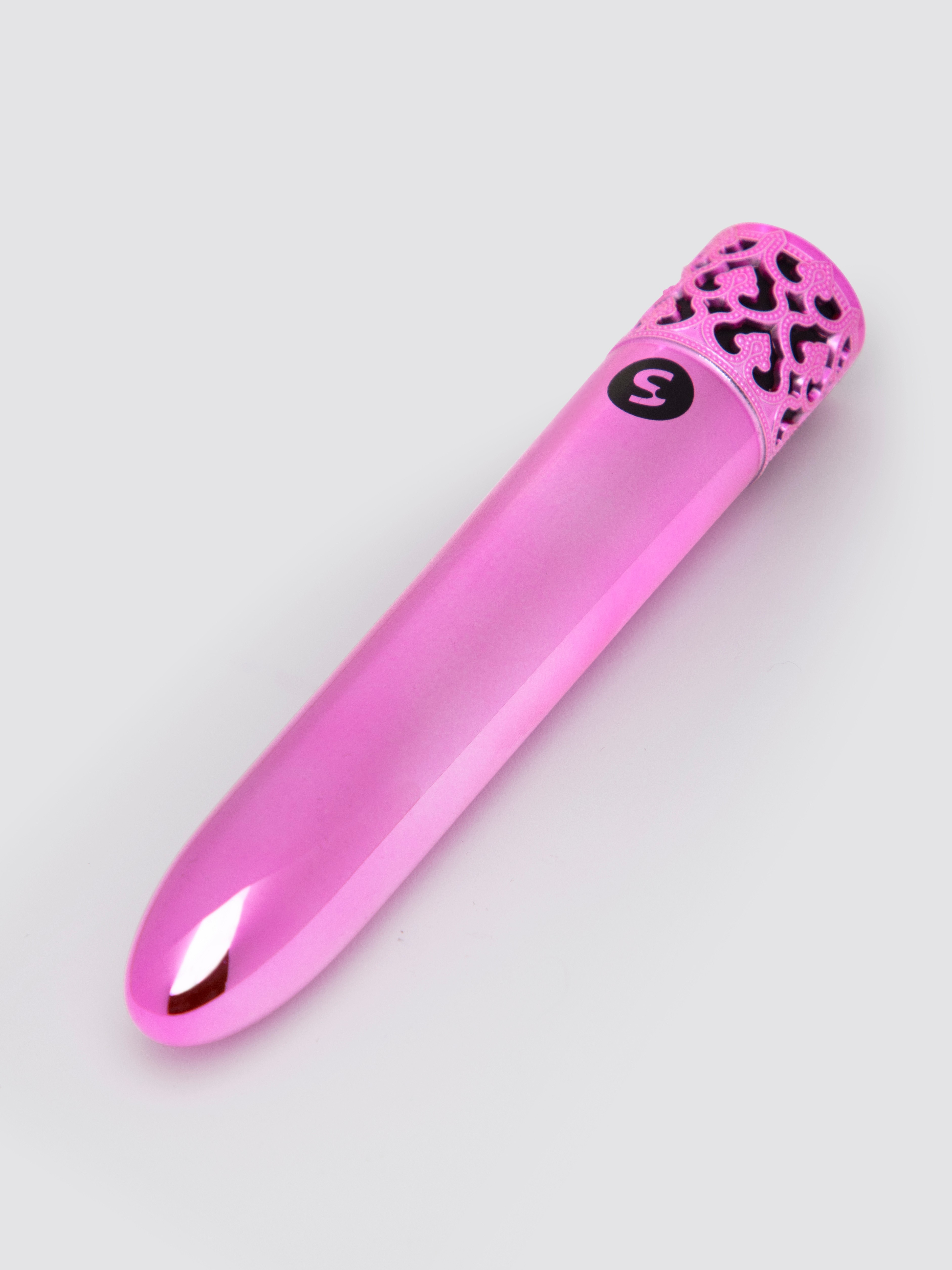 Royal Gems Shiny Rechargeable Bullet Vibrator, Pink, hi-res
