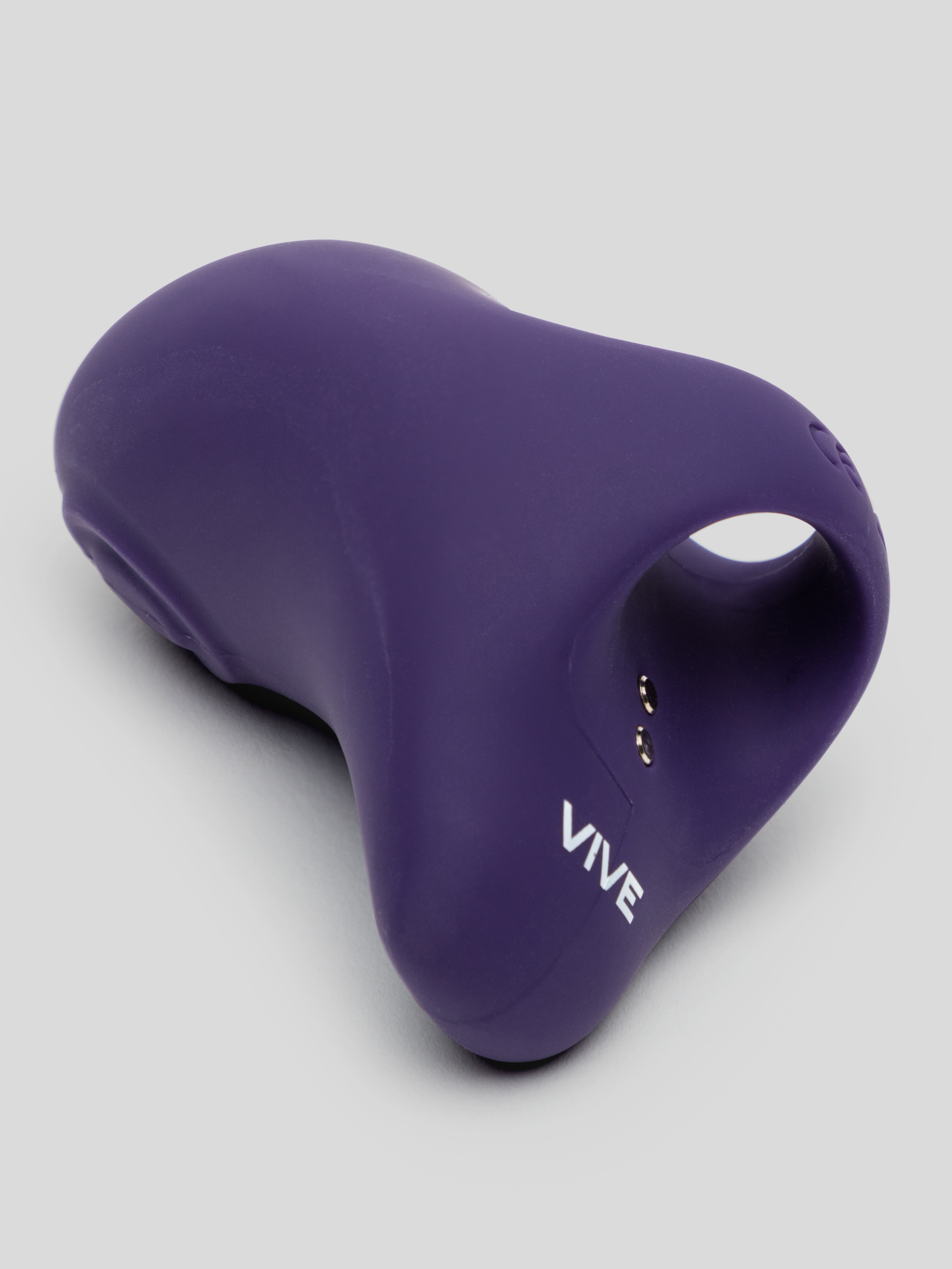 Hana Rechargeable Pulsating Finger Vibrator, Purple, hi-res