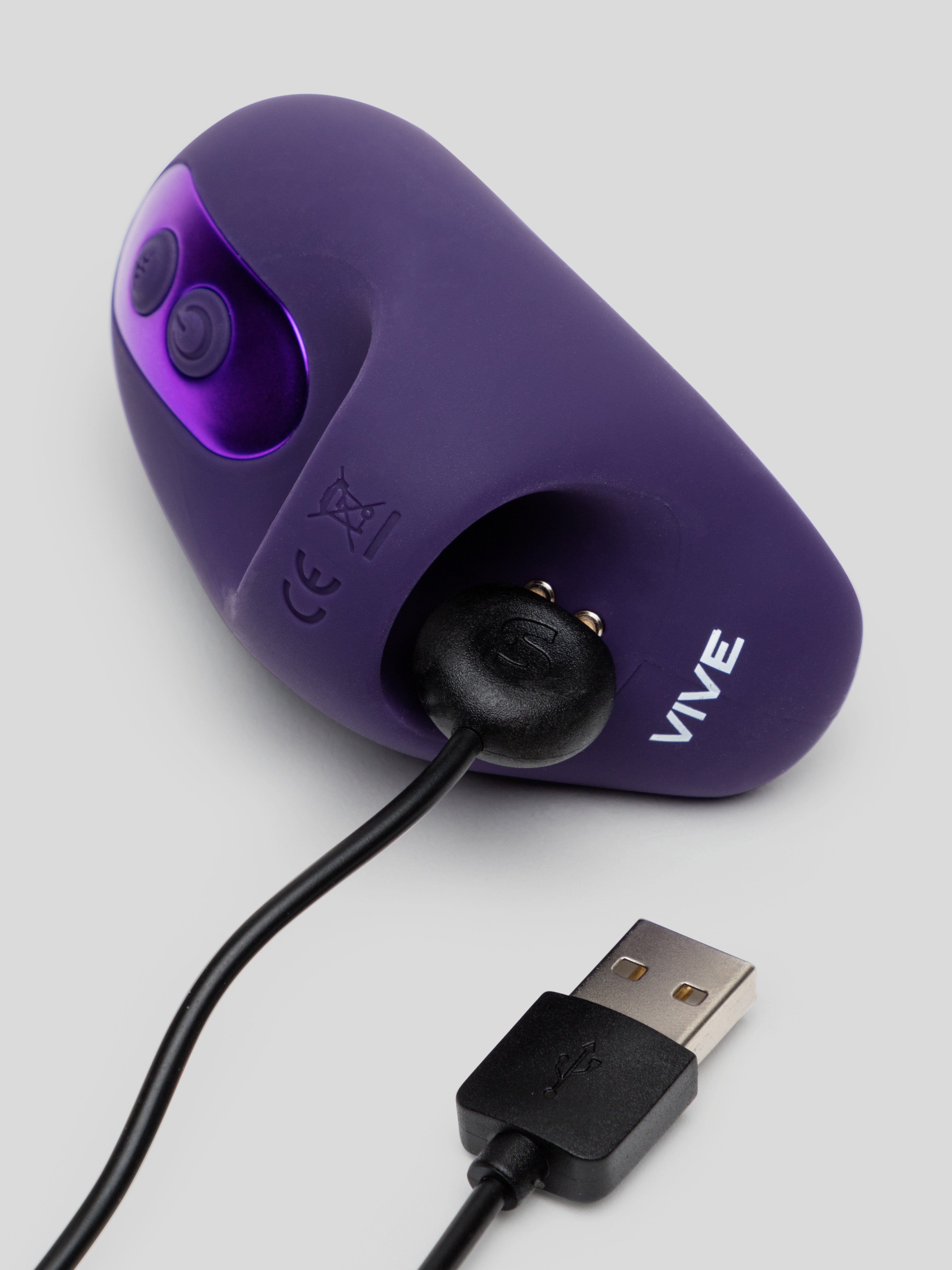 Hana Rechargeable Pulsating Finger Vibrator, Purple, hi-res