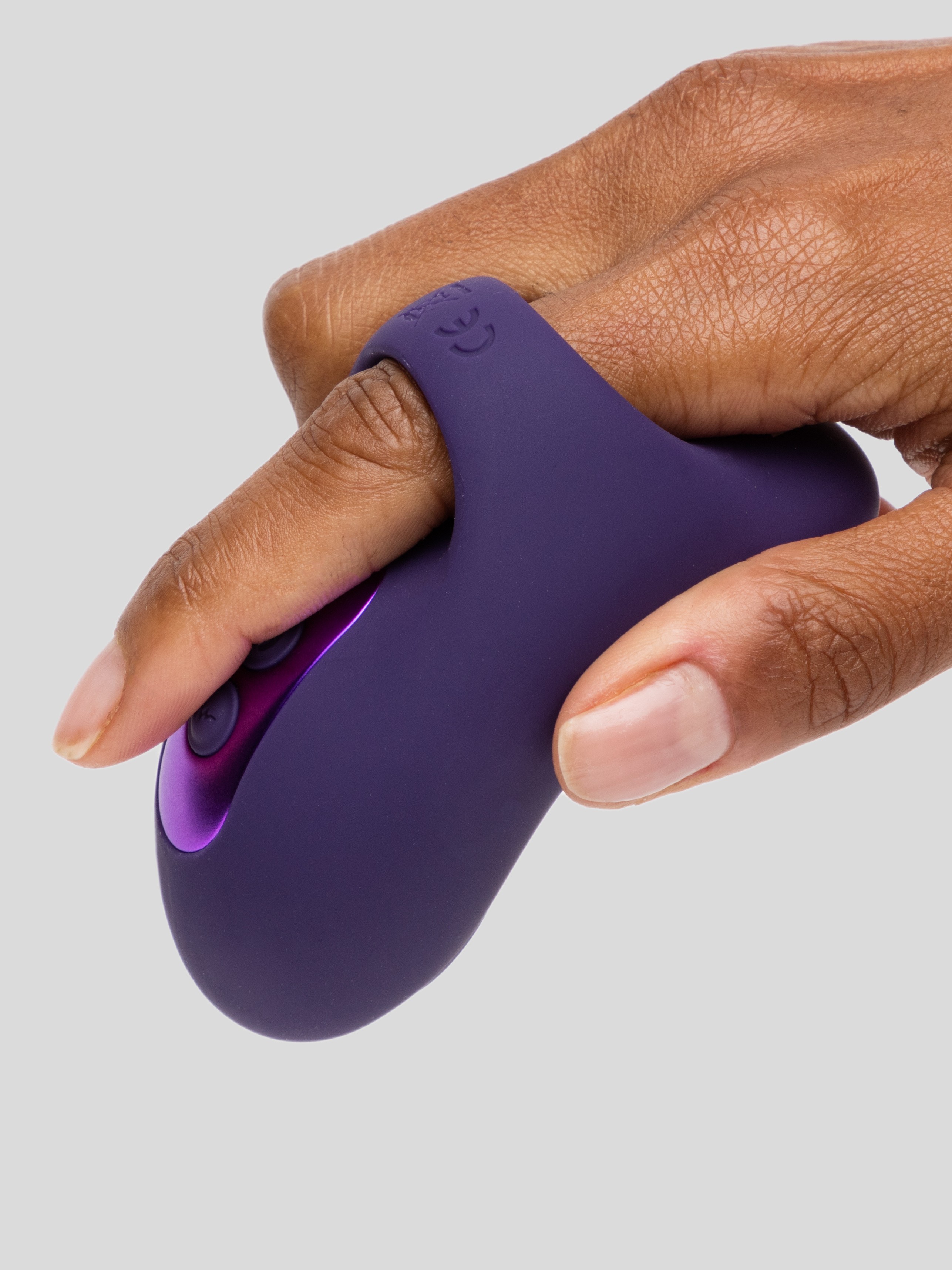 Hana Rechargeable Pulsating Finger Vibrator, Purple, hi-res