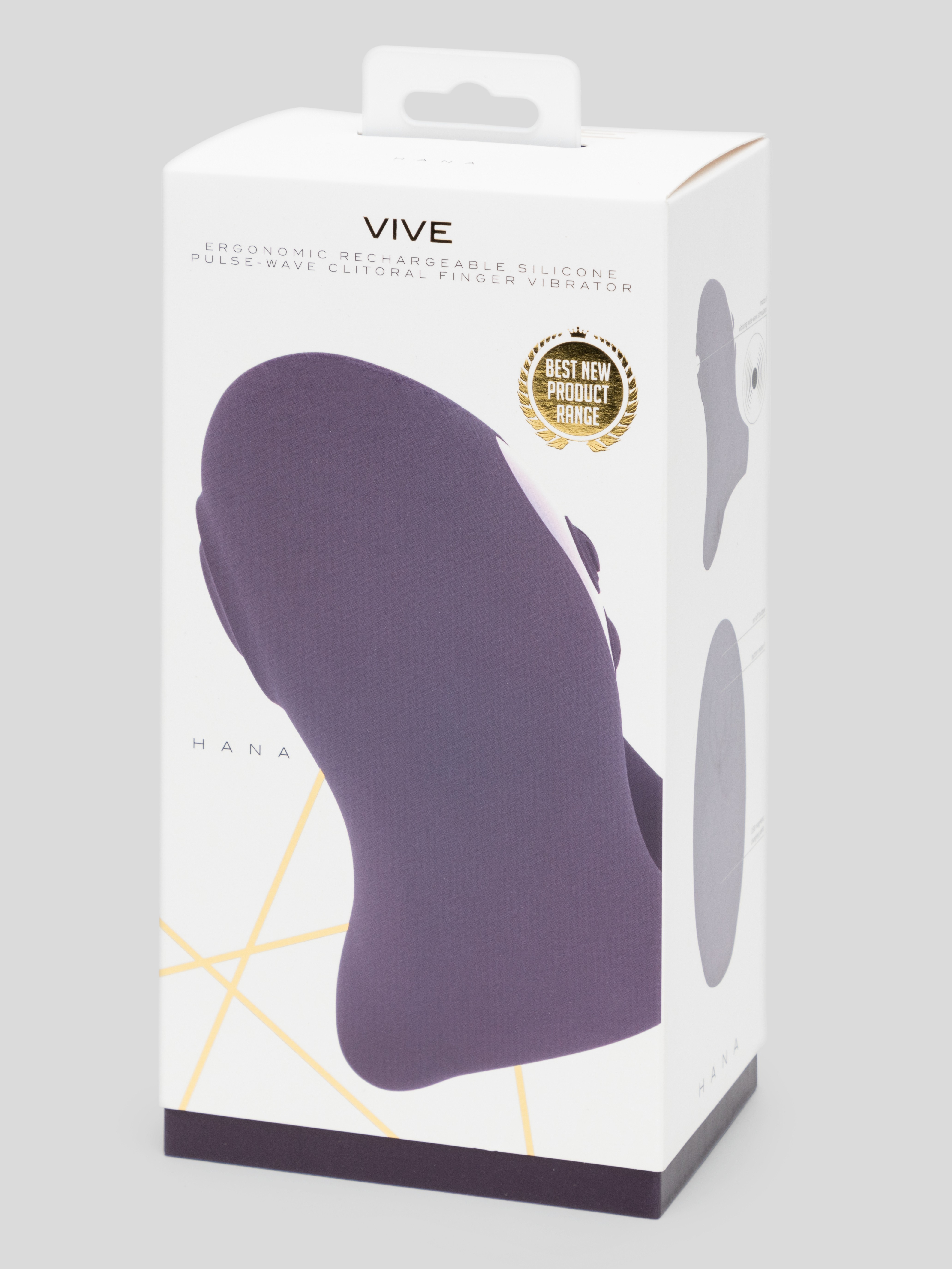 Hana Rechargeable Pulsating Finger Vibrator, Purple, hi-res