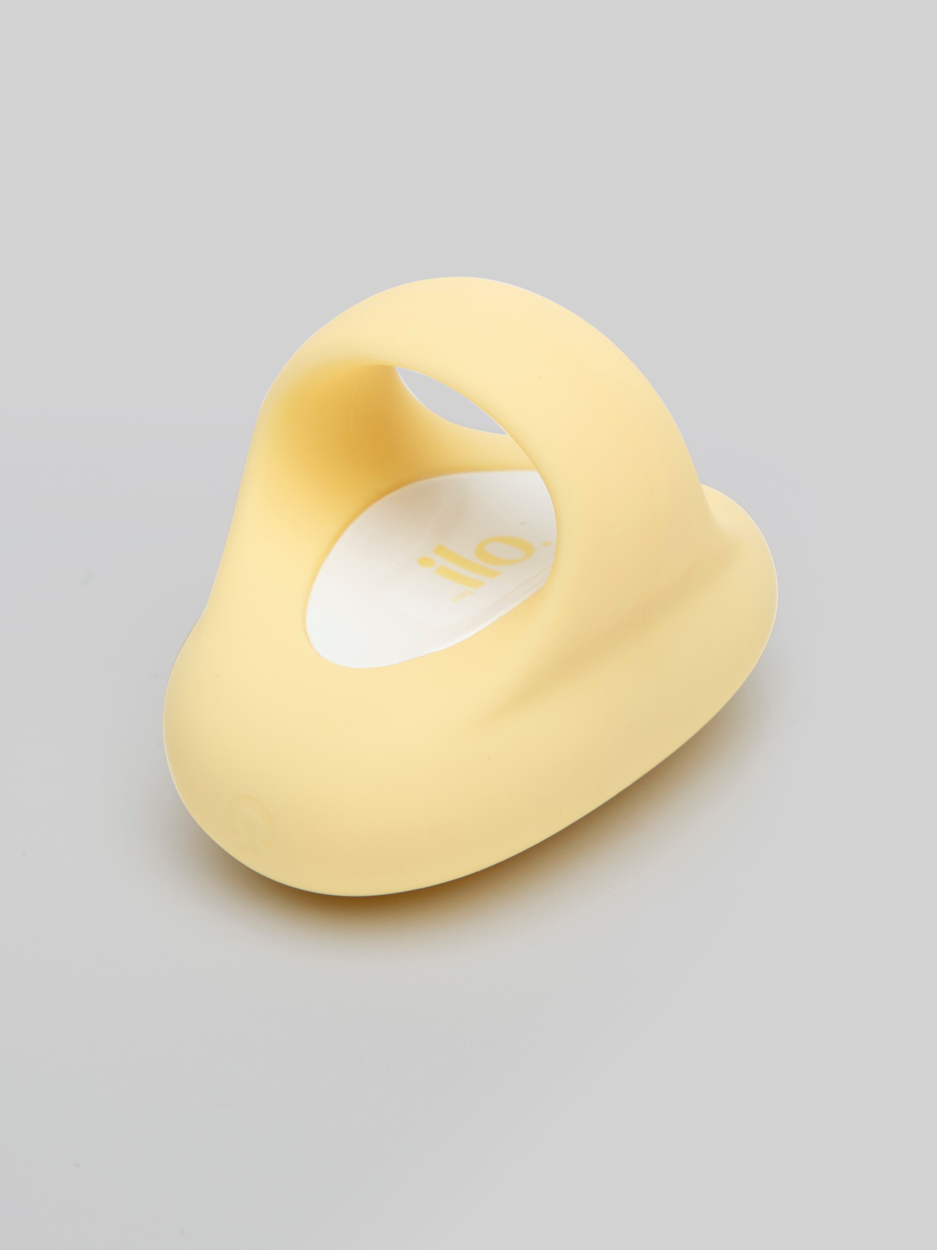 My ilo Ring Rechargeable Silicone Finger Vibrator, Yellow, hi-res
