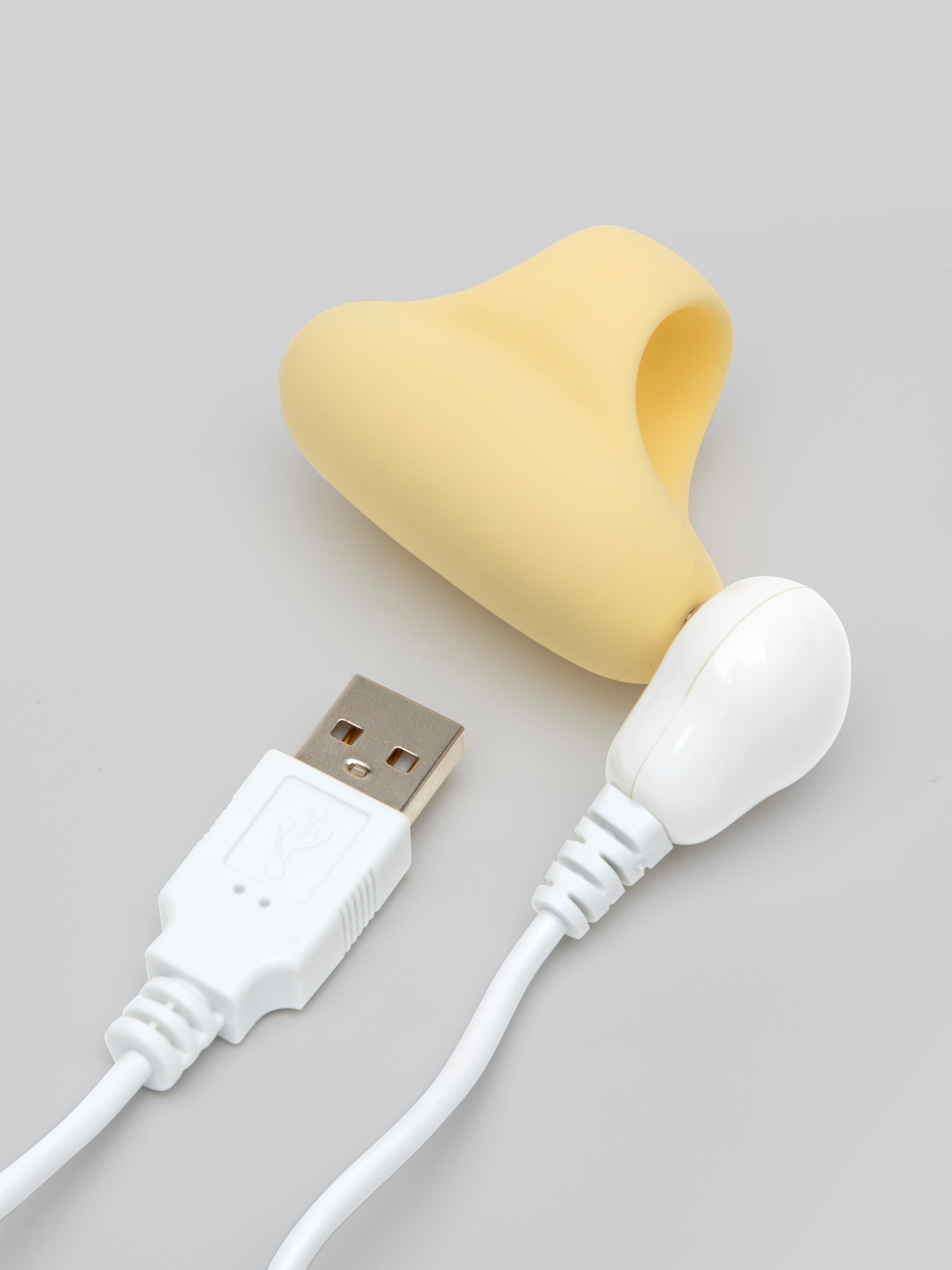 My ilo Ring Rechargeable Silicone Finger Vibrator, Yellow, hi-res
