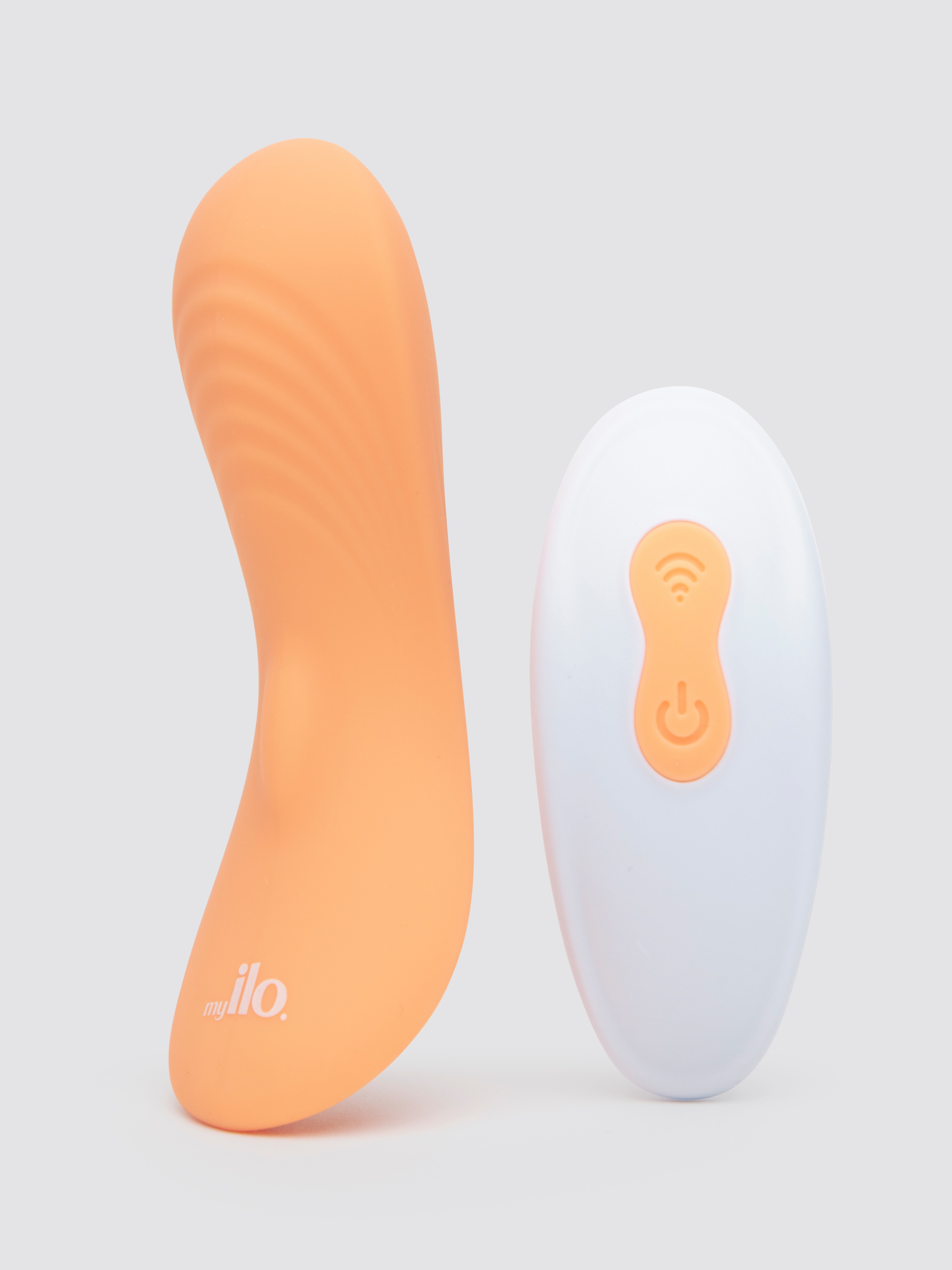 My ilo Remote Control Rechargeable G-Spot and Clitoral Vibrator, Orange, hi-res
