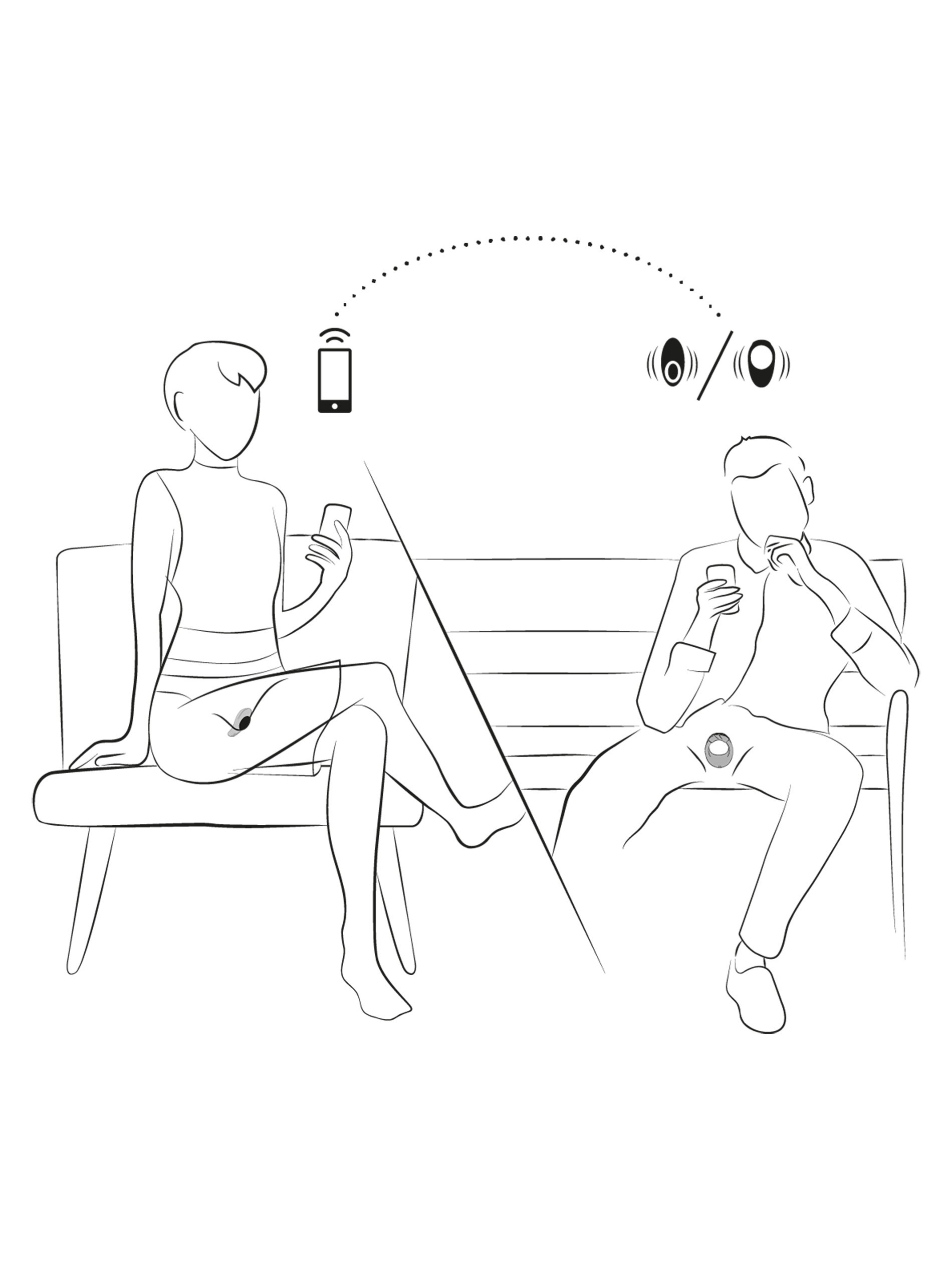 We-Vibe Tease Us Bond and Moxie Vibrating Cock Ring and Knicker Vibrator Set, Black, hi-res