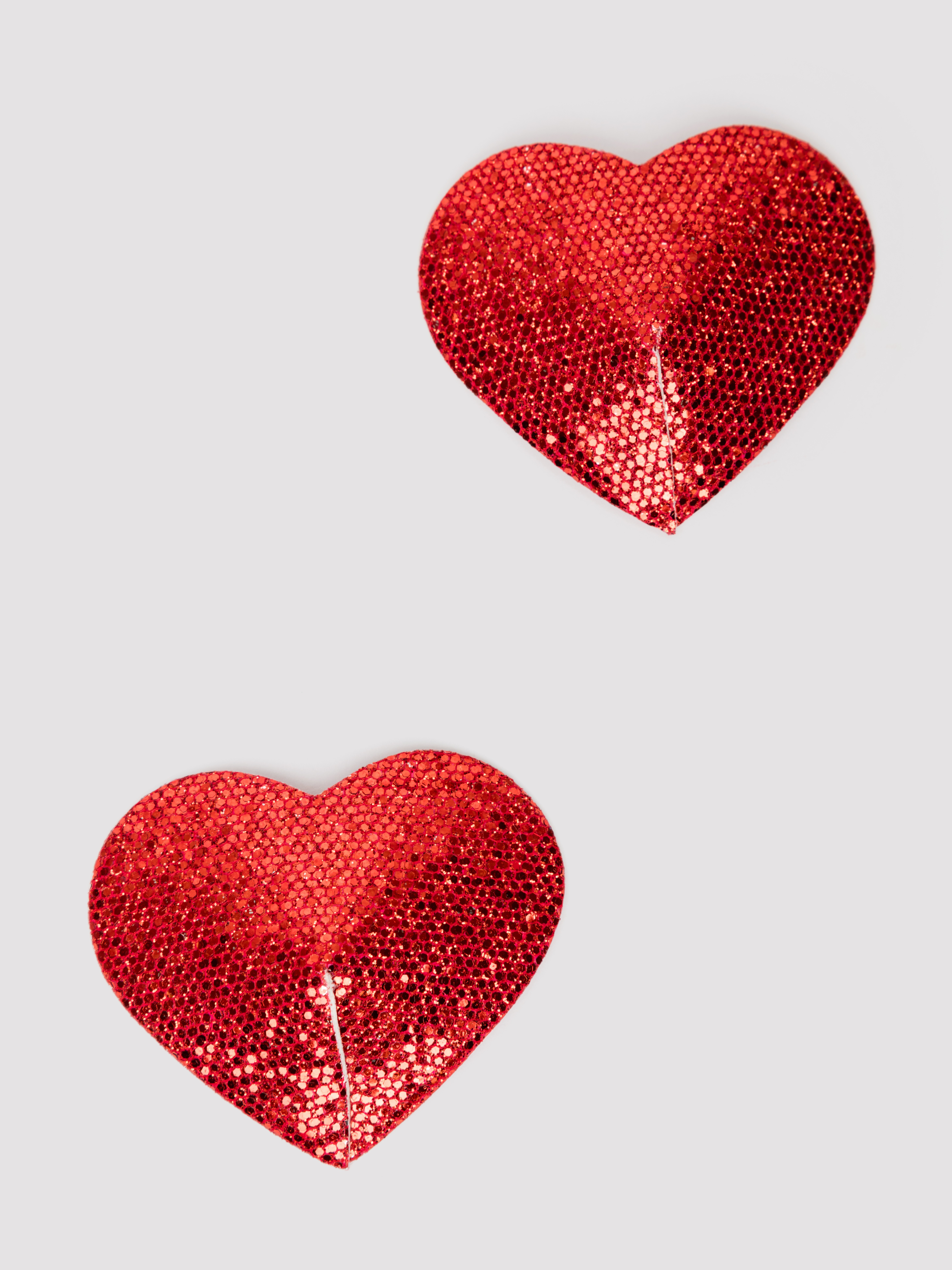 Lovehoney Oh! Red Heart Shaped Nipple Pasties, Red, hi-res