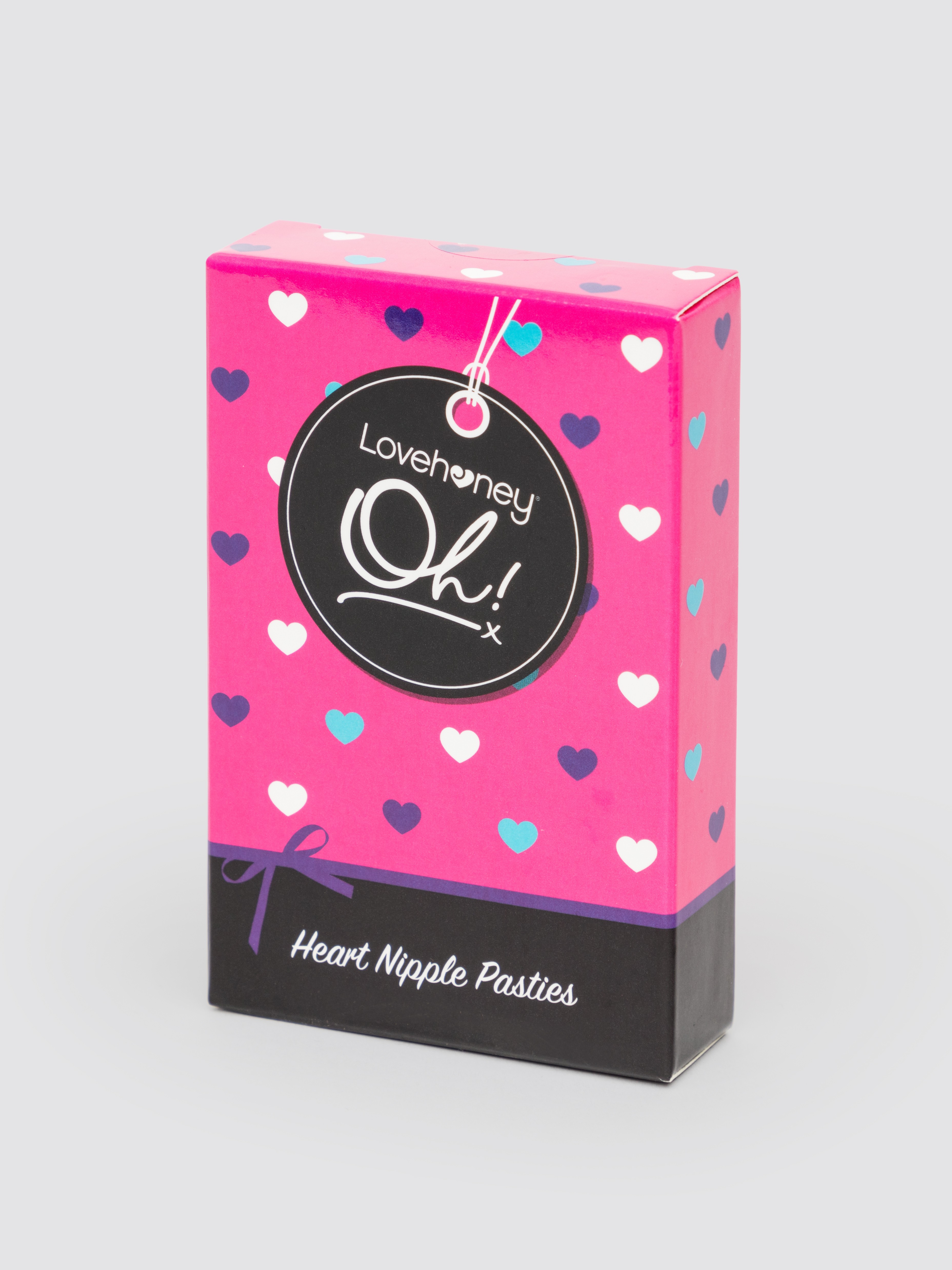 Lovehoney Oh! Red Heart Shaped Nipple Pasties, Red, hi-res