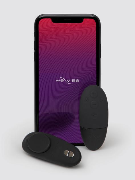 We-Vibe Moxie + App and Remote Controlled Wearable Clitoral Panty Vibrator, Black, hi-res
