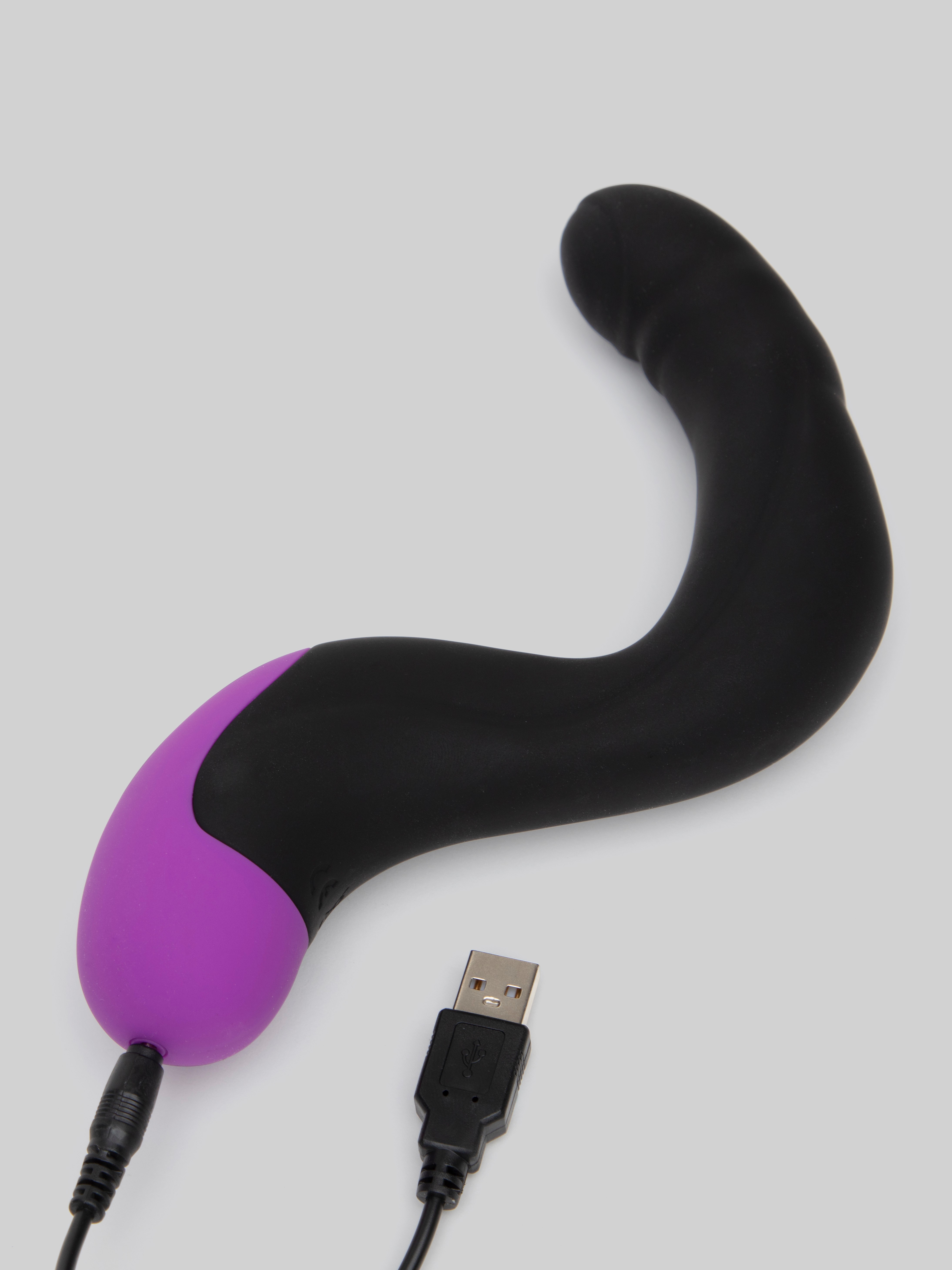 Anal Fantasy Rechargeable Hyper-Pulse P-Spot Massager, Black, hi-res